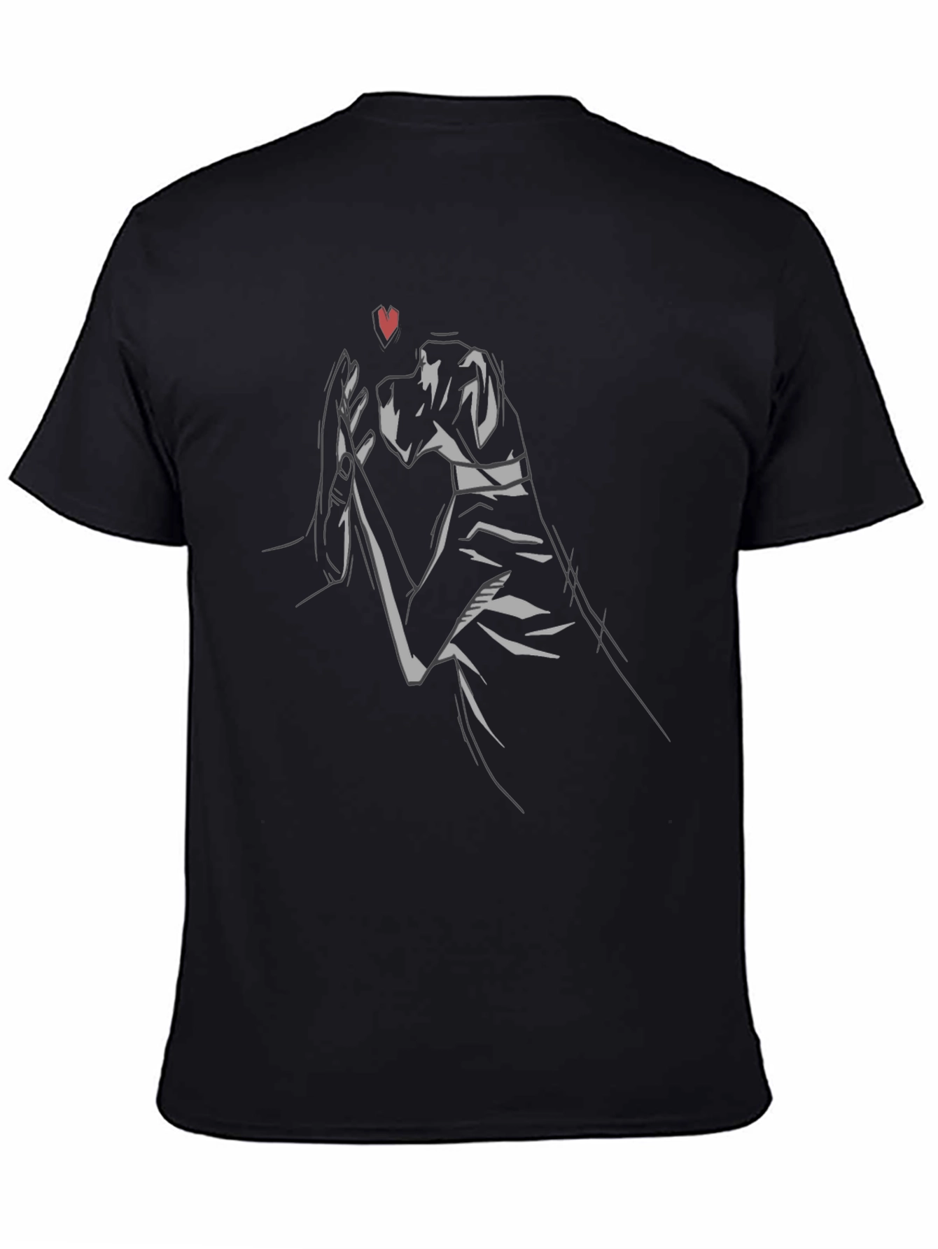 Black Heart Dog T-Shirt view 4