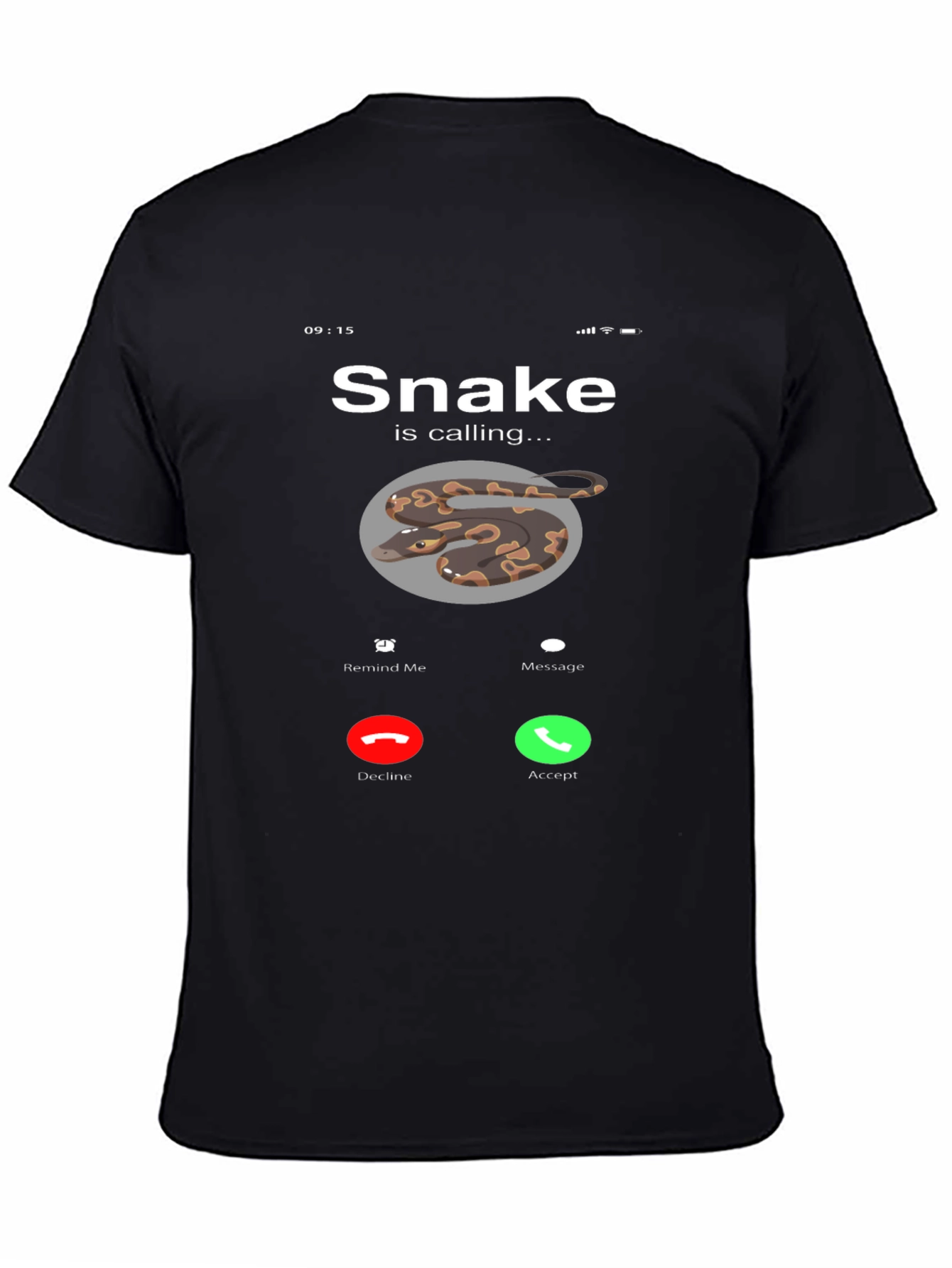 Black Snake is Calling Graphic Tee view 4