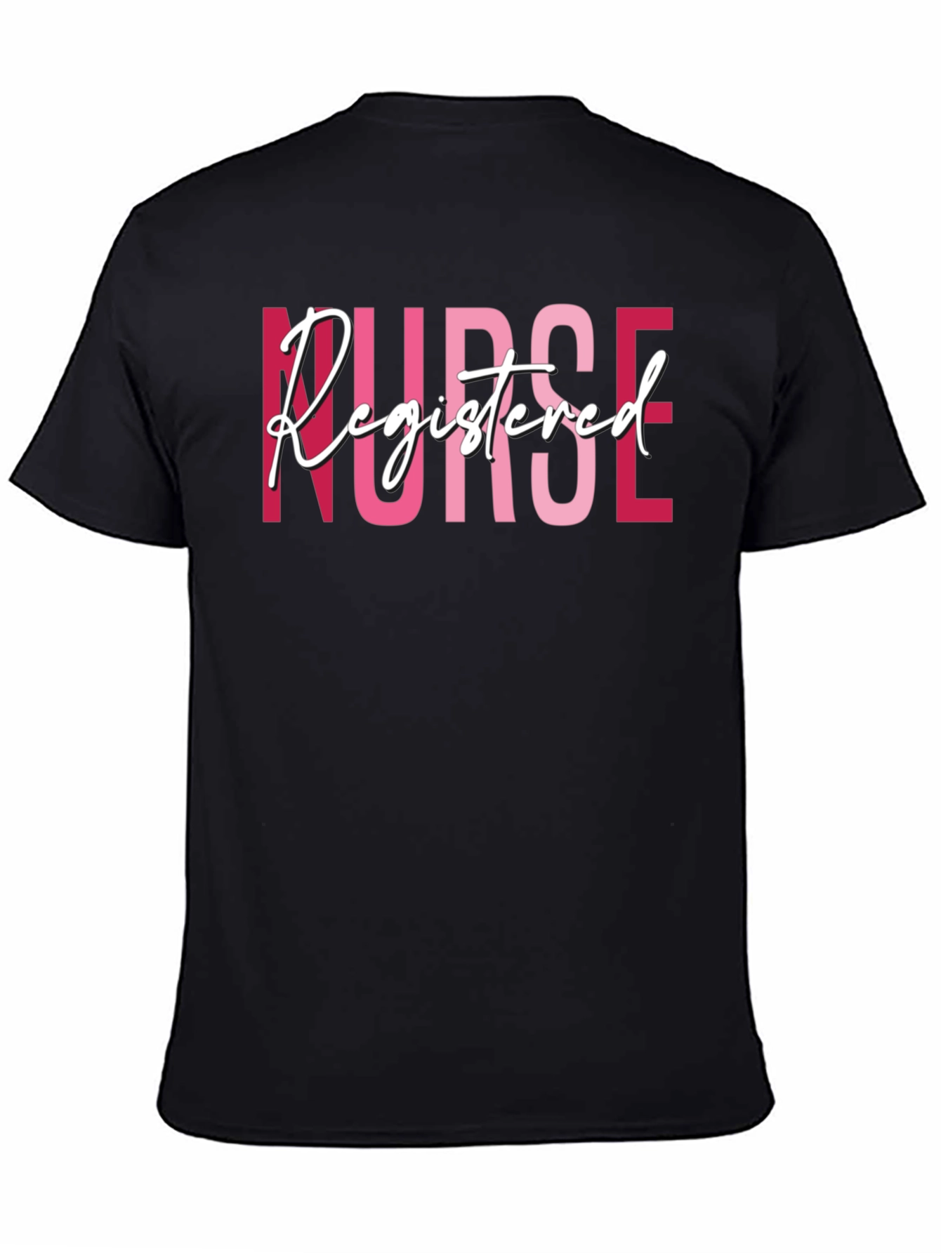 Black Registered Nurse Graphic T-Shirt view 4