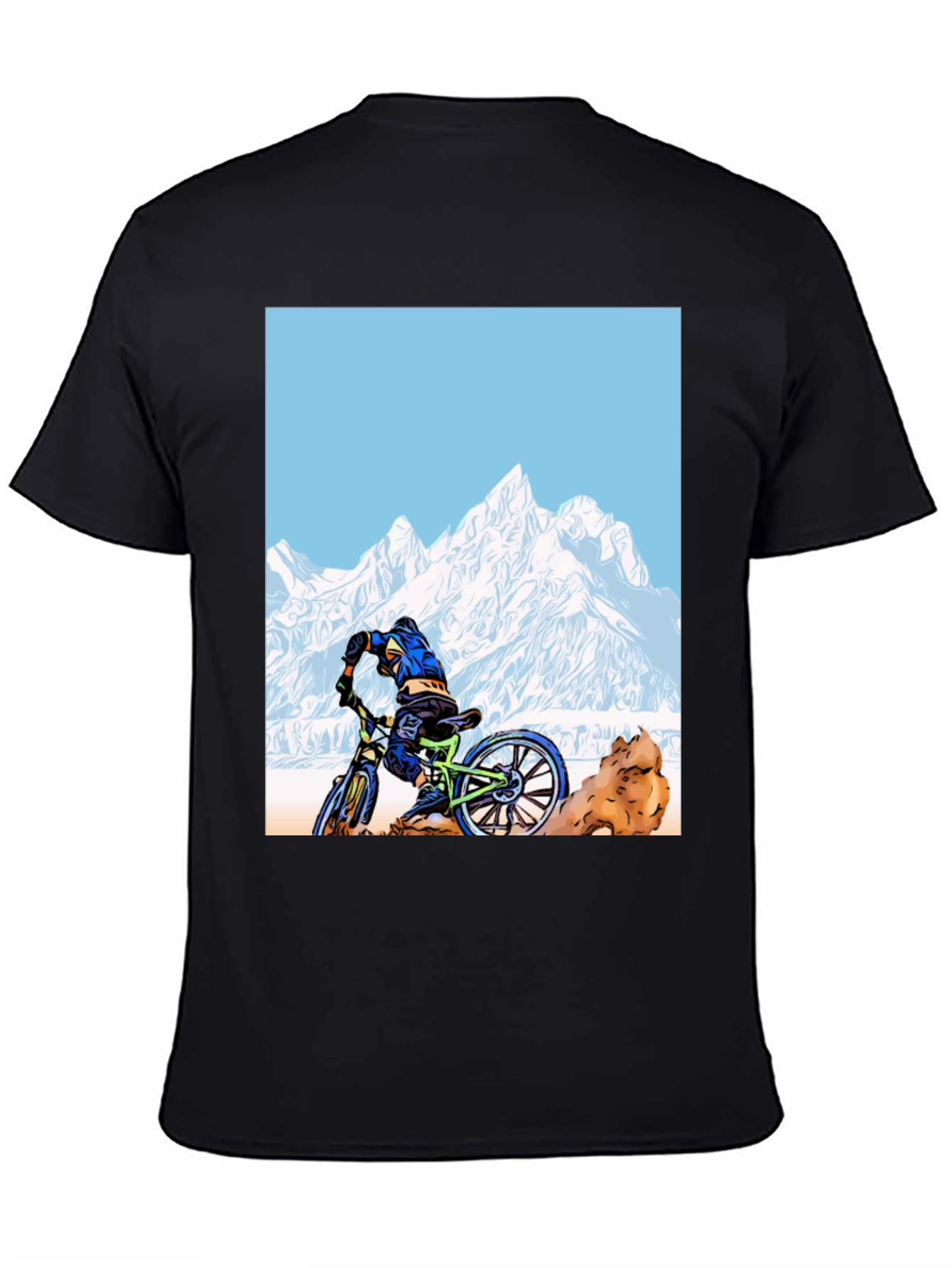 Black Mountain Biker Graphic Tee view 4