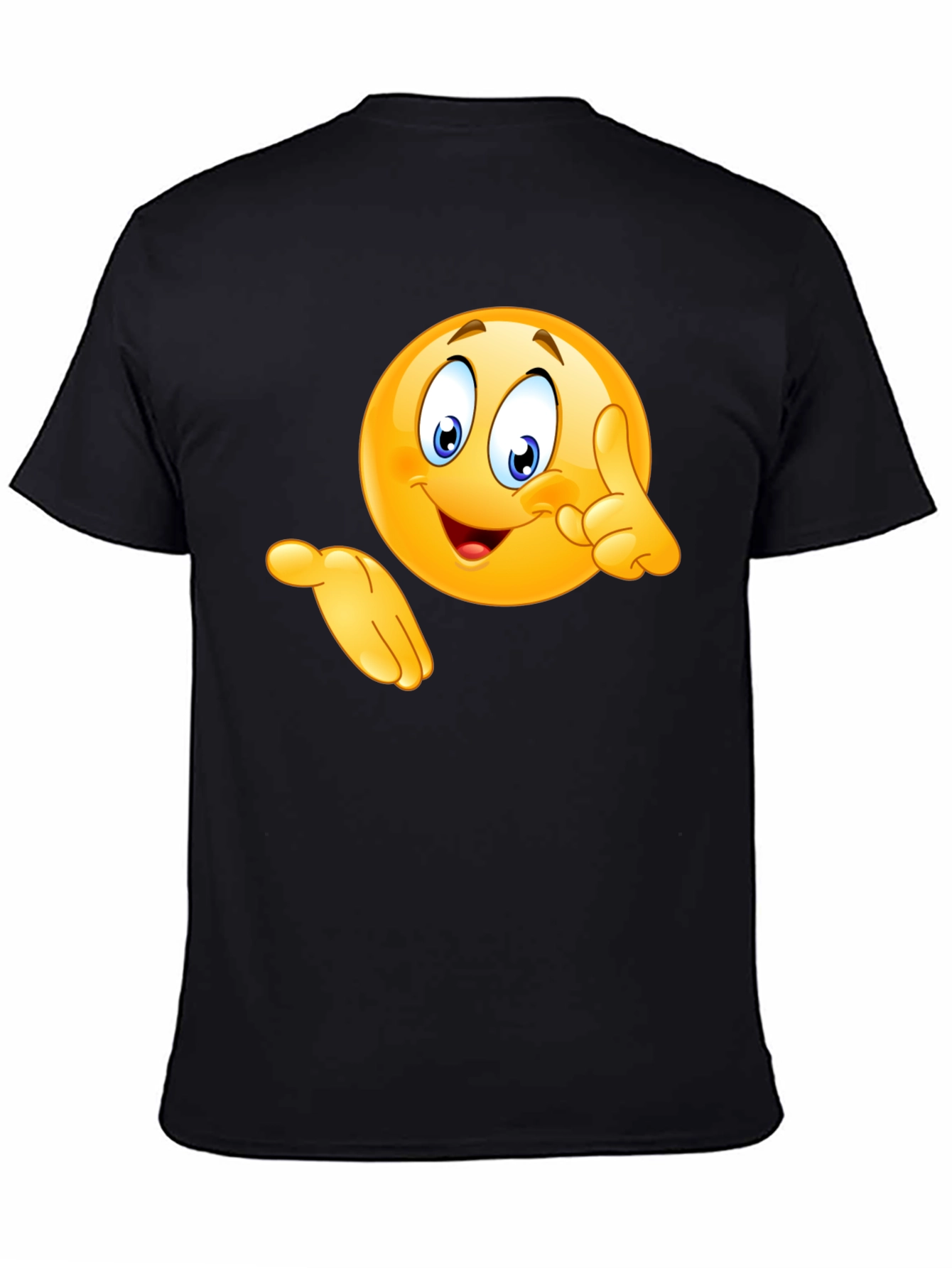 Black Emoji Graphic Black T-Shirt - Fun & Casual view 4