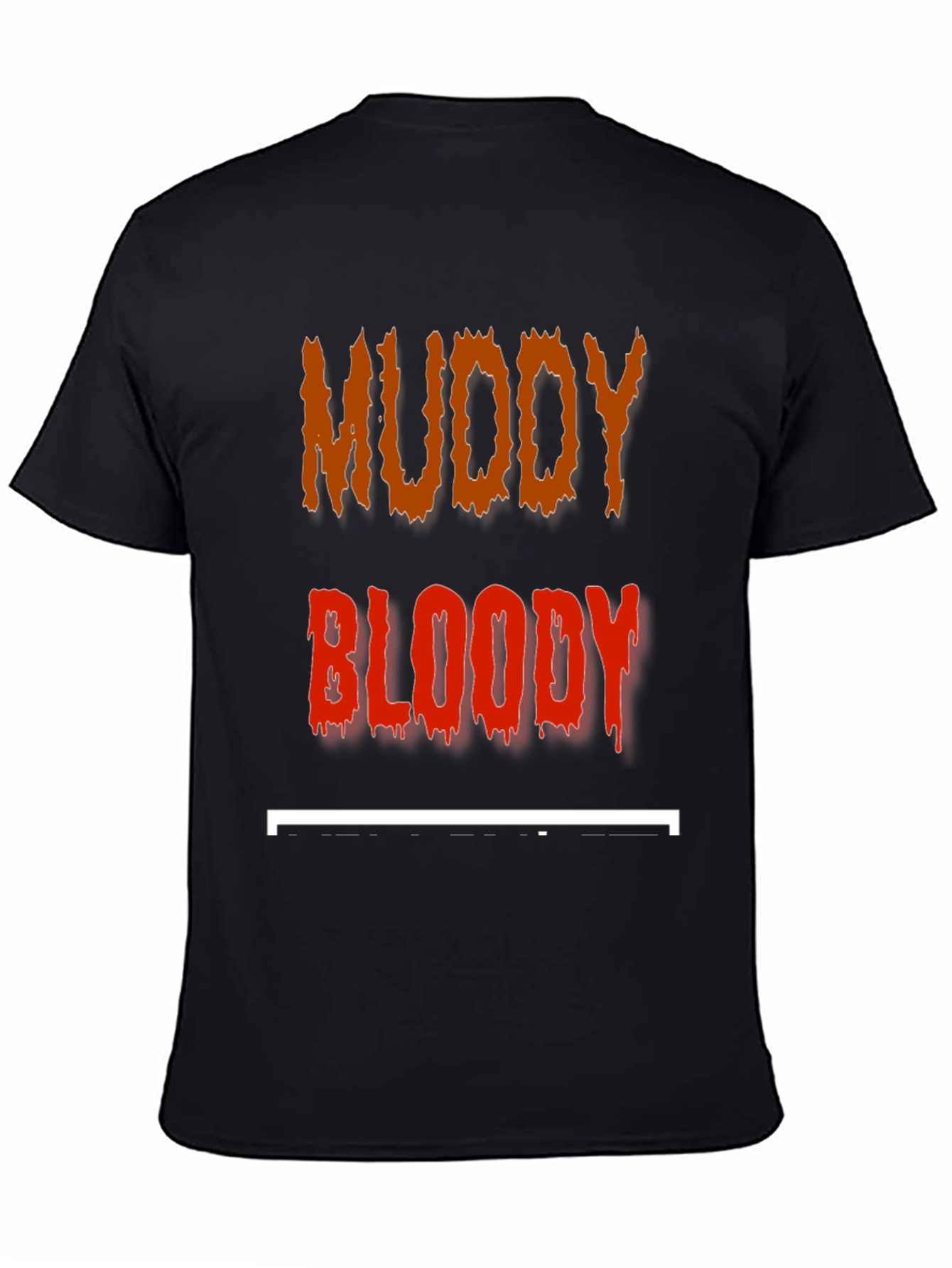 Black Muddy Bloody T-Shirt - Edgy Graphic Tee view 4