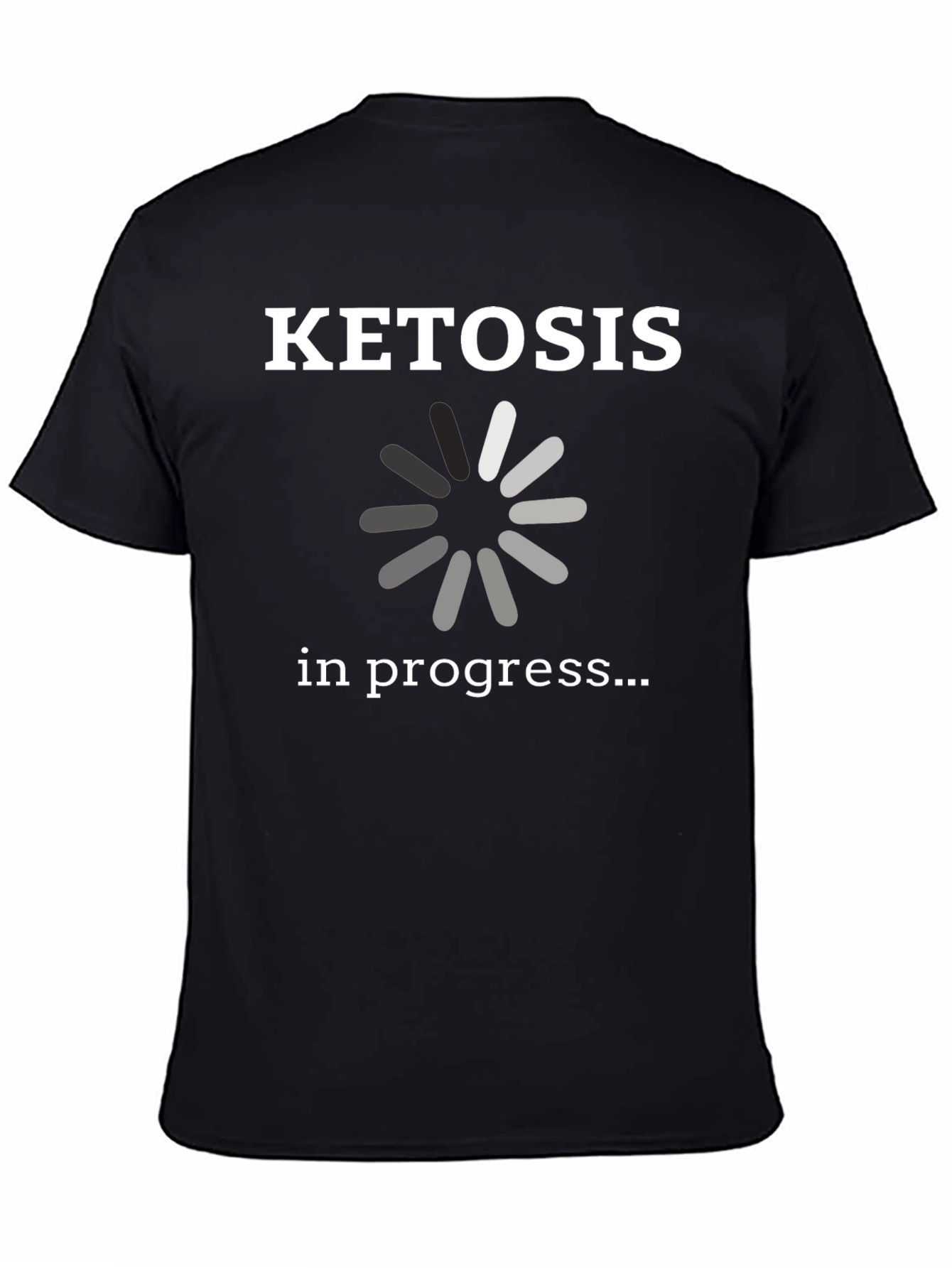 Black Ketosis in Progress Graphic T-Shirt view 4