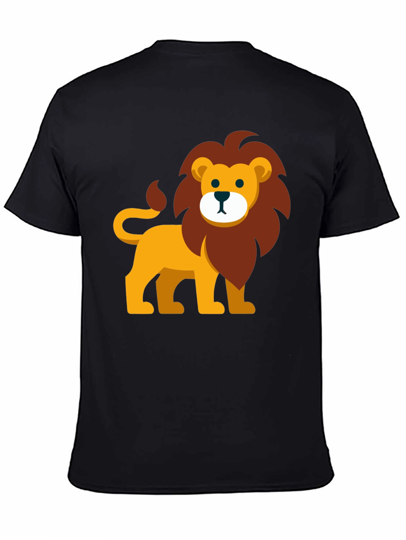 Black Lion Graphic Tee - Fun Animal Print view 4