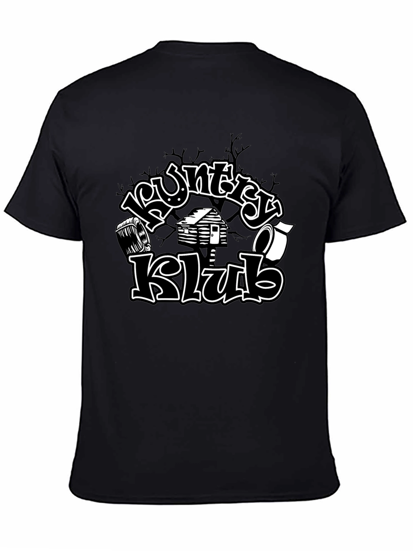 Black Country Klub Black Graphic Tee view 4