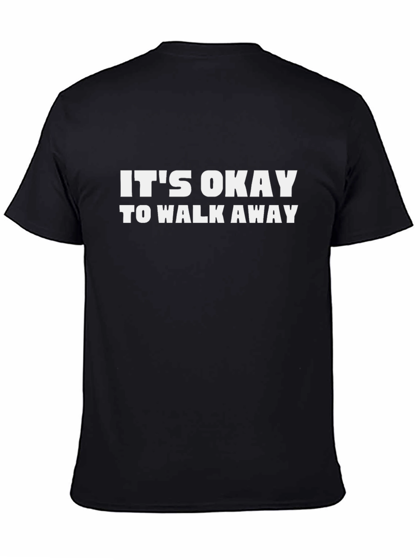Black It's Okay to Walk Away Graphic Tee view 4