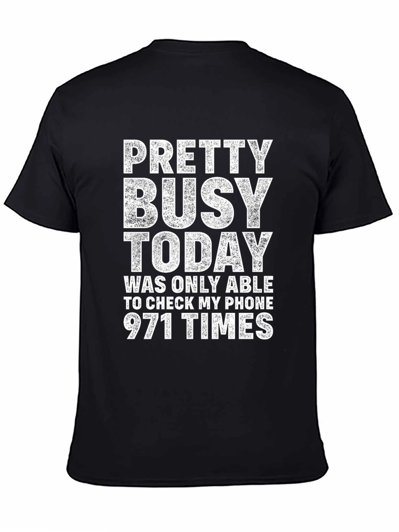 Black Pretty Busy Today Graphic T-Shirt view 4