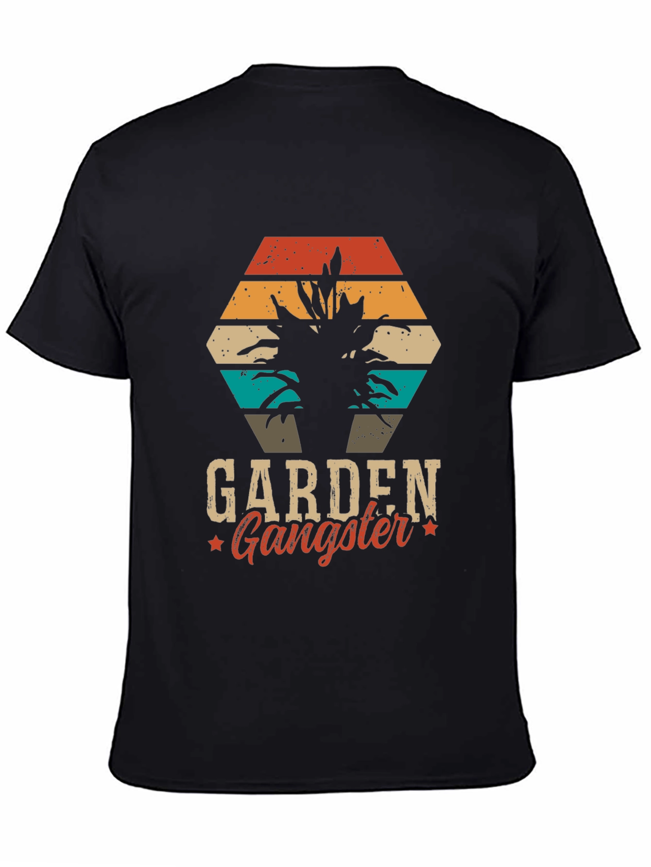 Black Garden Gangster Graphic Tee - Black T-Shirt view 4