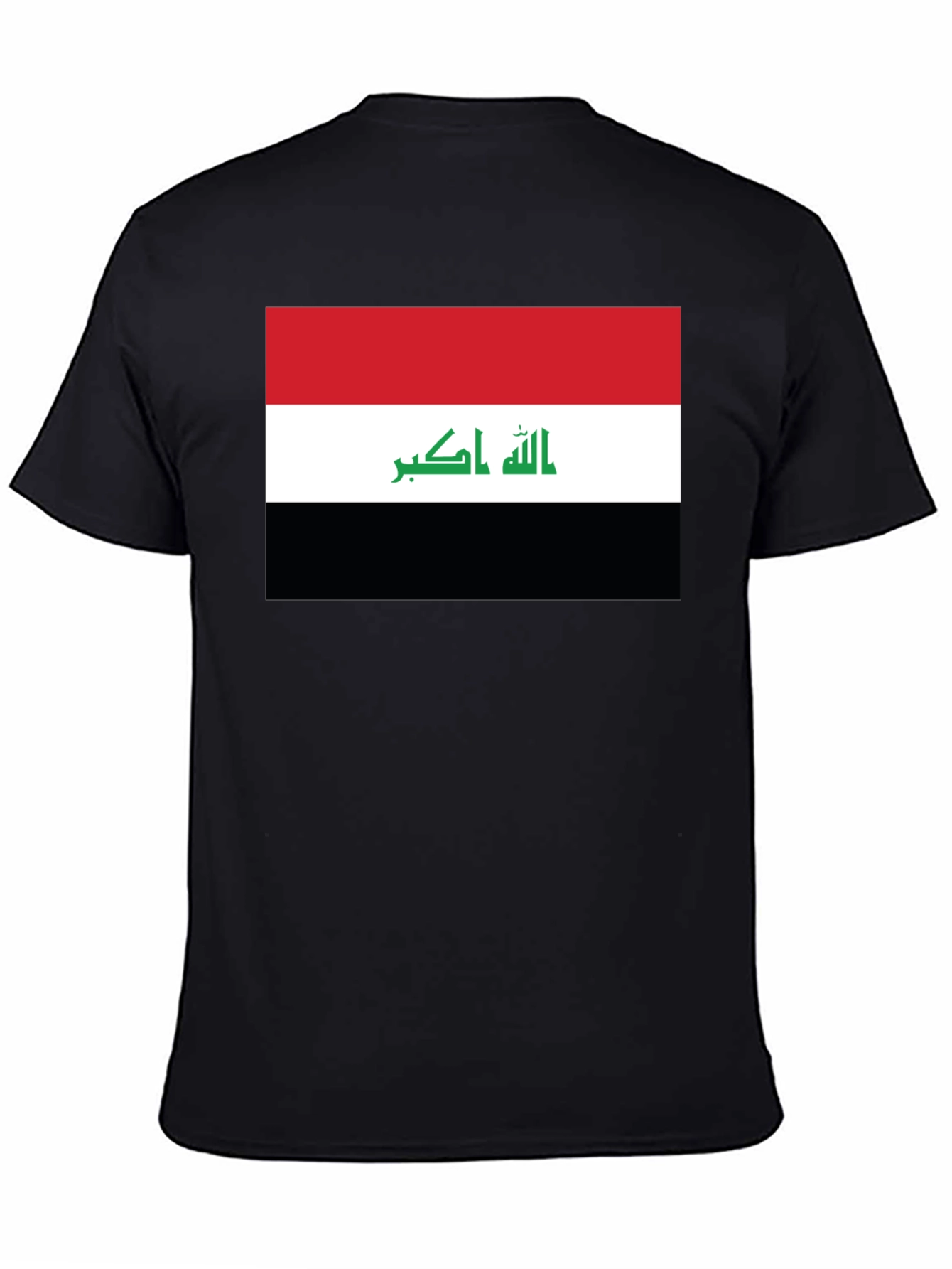 Black Iraq Flag T-Shirt - Show Your Pride view 4