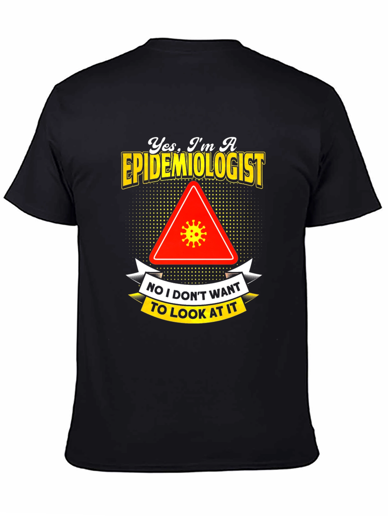 Black Epidemiologist Novelty Graphic T-Shirt view 4