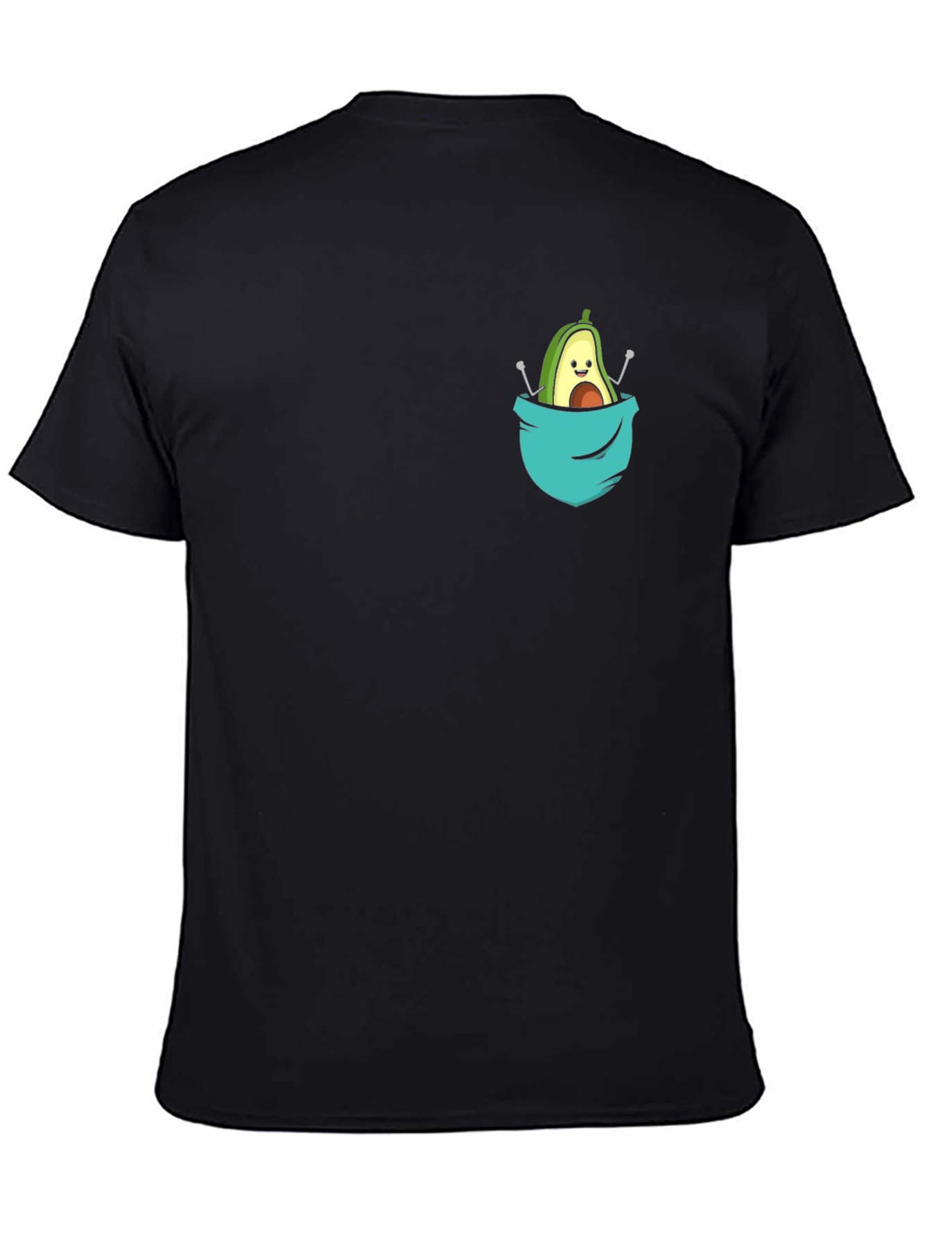 Avocado Pocket Tee - Cute Graphic T-Shirt - 4