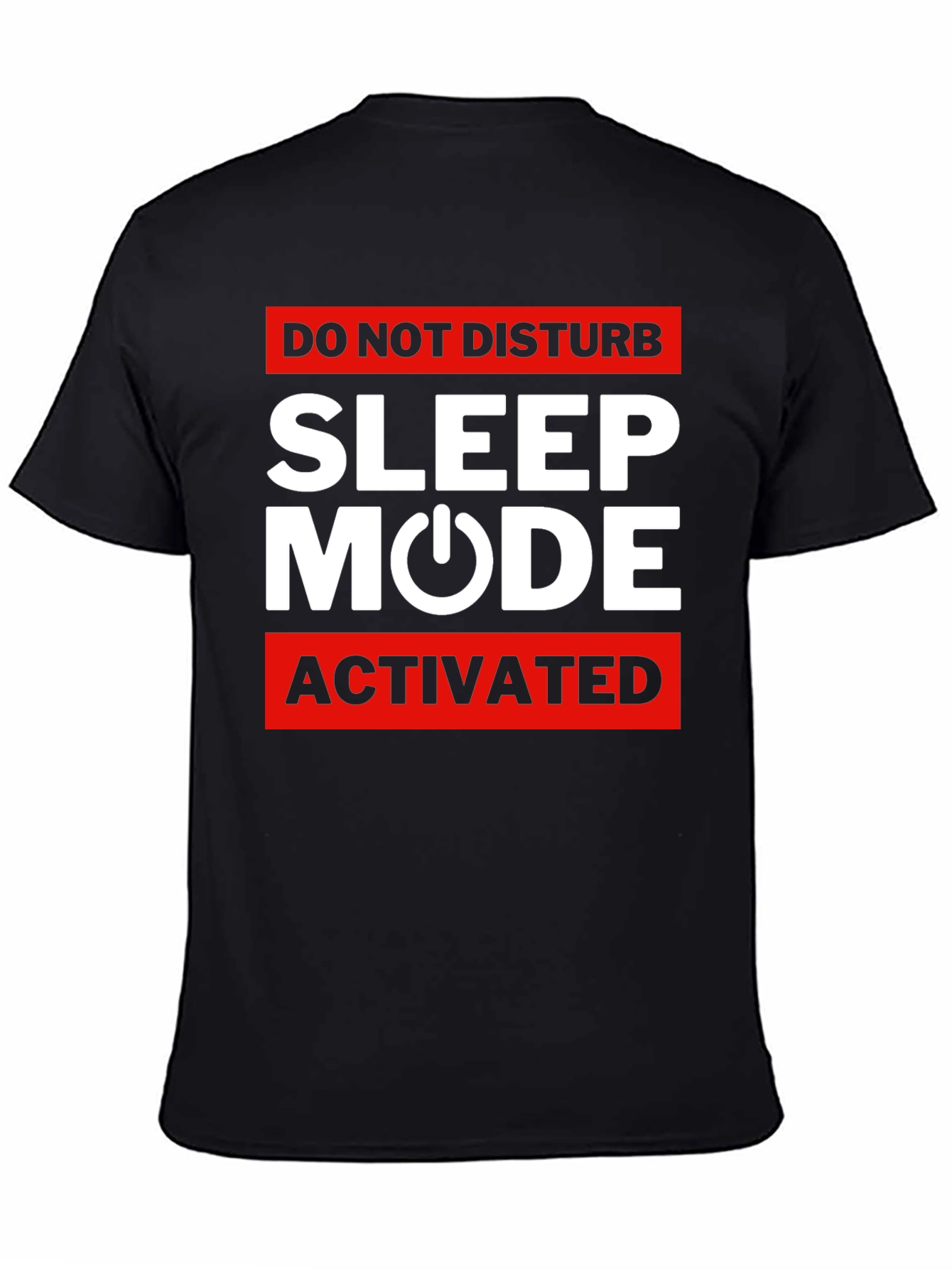 Black Sleep Mode Activated T-Shirt view 4