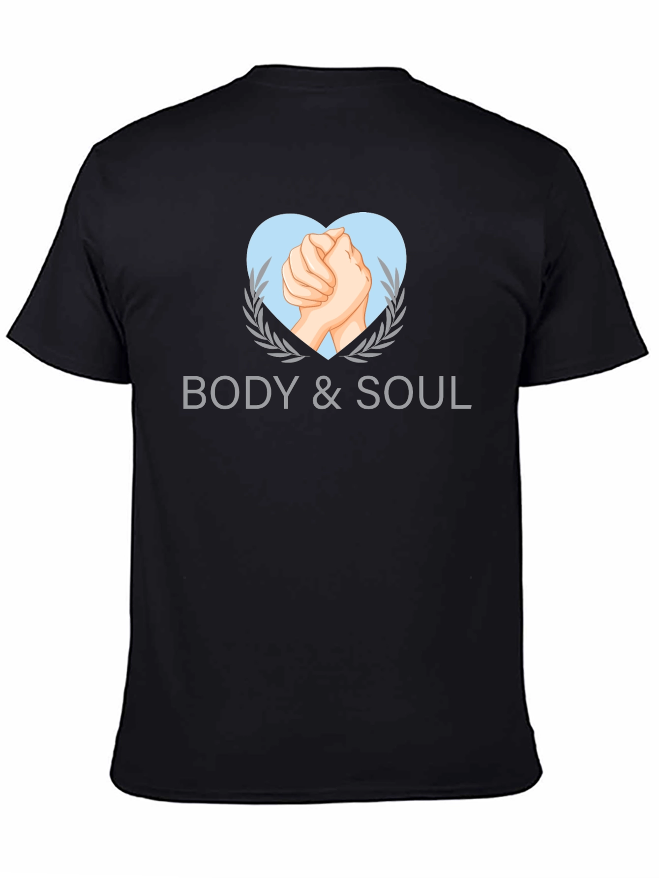 Black Body & Soul Graphic Tee - Stylish Black T-Shirt view 4