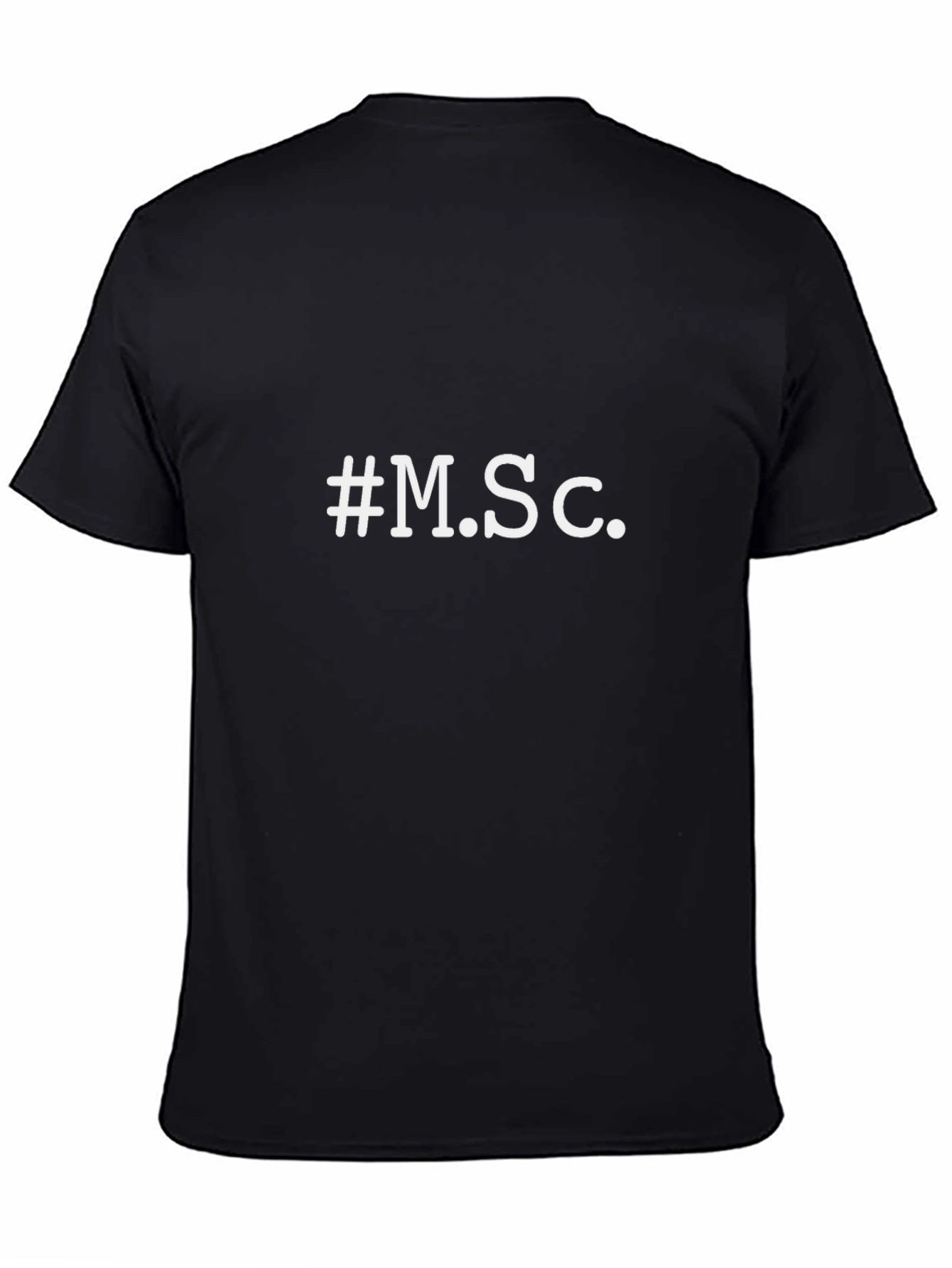 Black #M.Sc. Black T-Shirt - Stylish & Trendy view 4