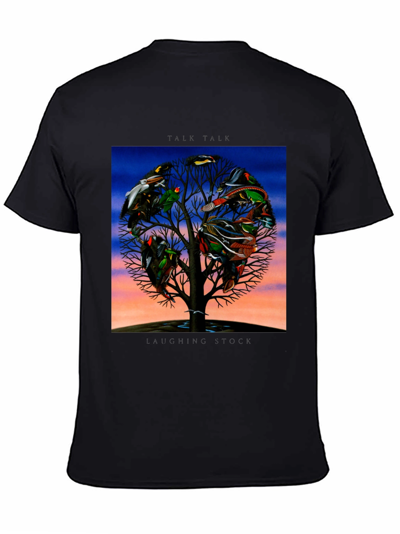 Black Bird Tree Graphic T-Shirt view 4