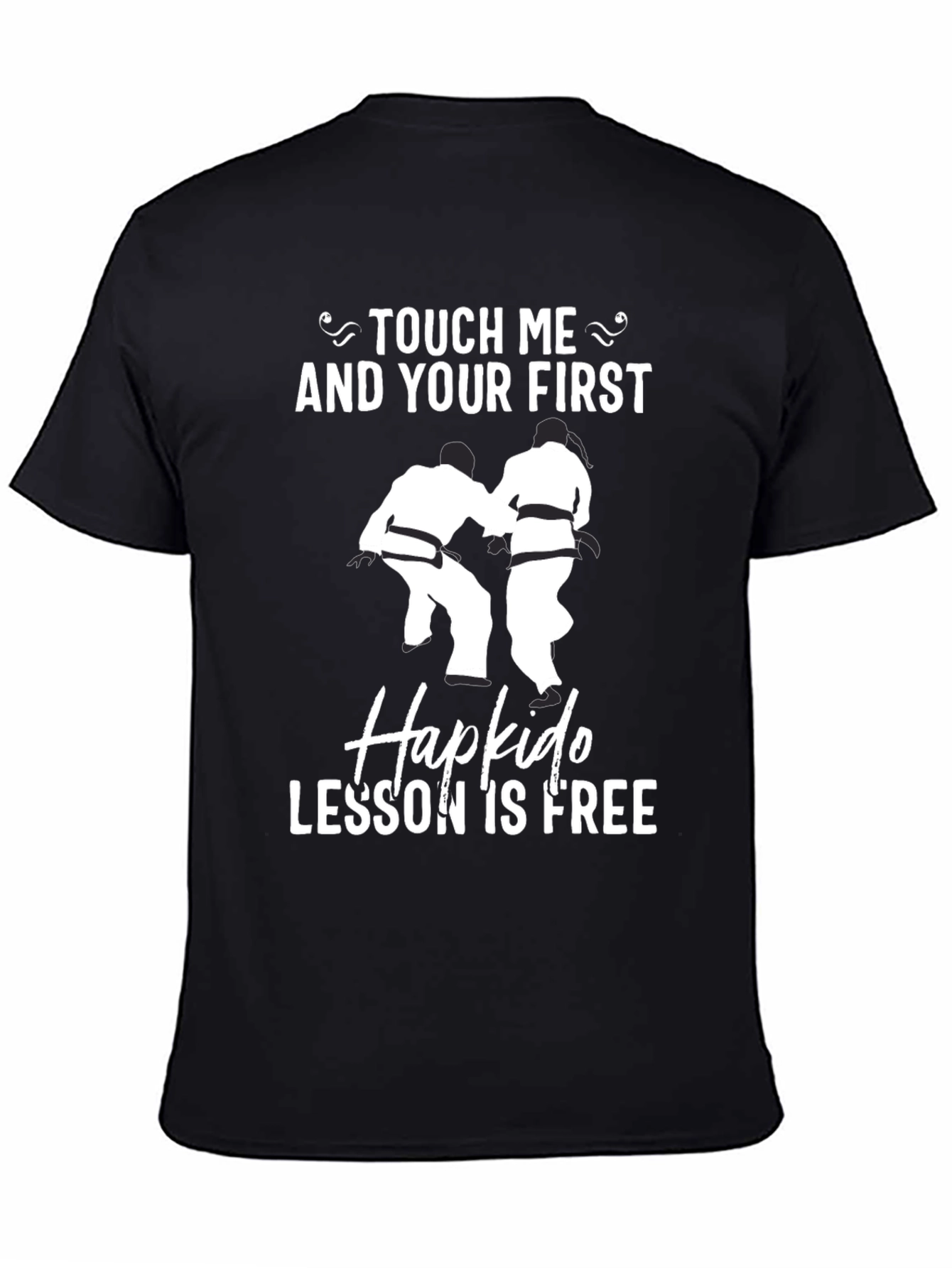 Black Hapkido Lesson Funny Graphic Tee view 4