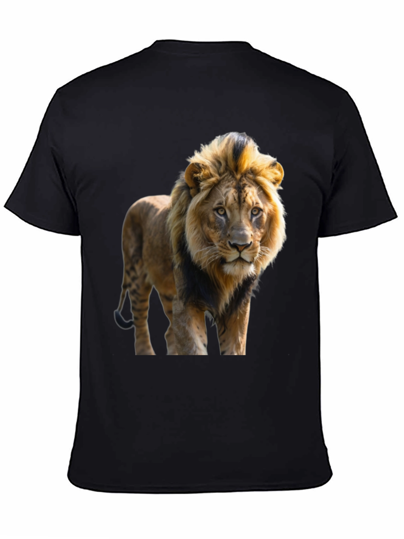 Black Lion Graphic Tee - Men's Black T-Shirt view 4