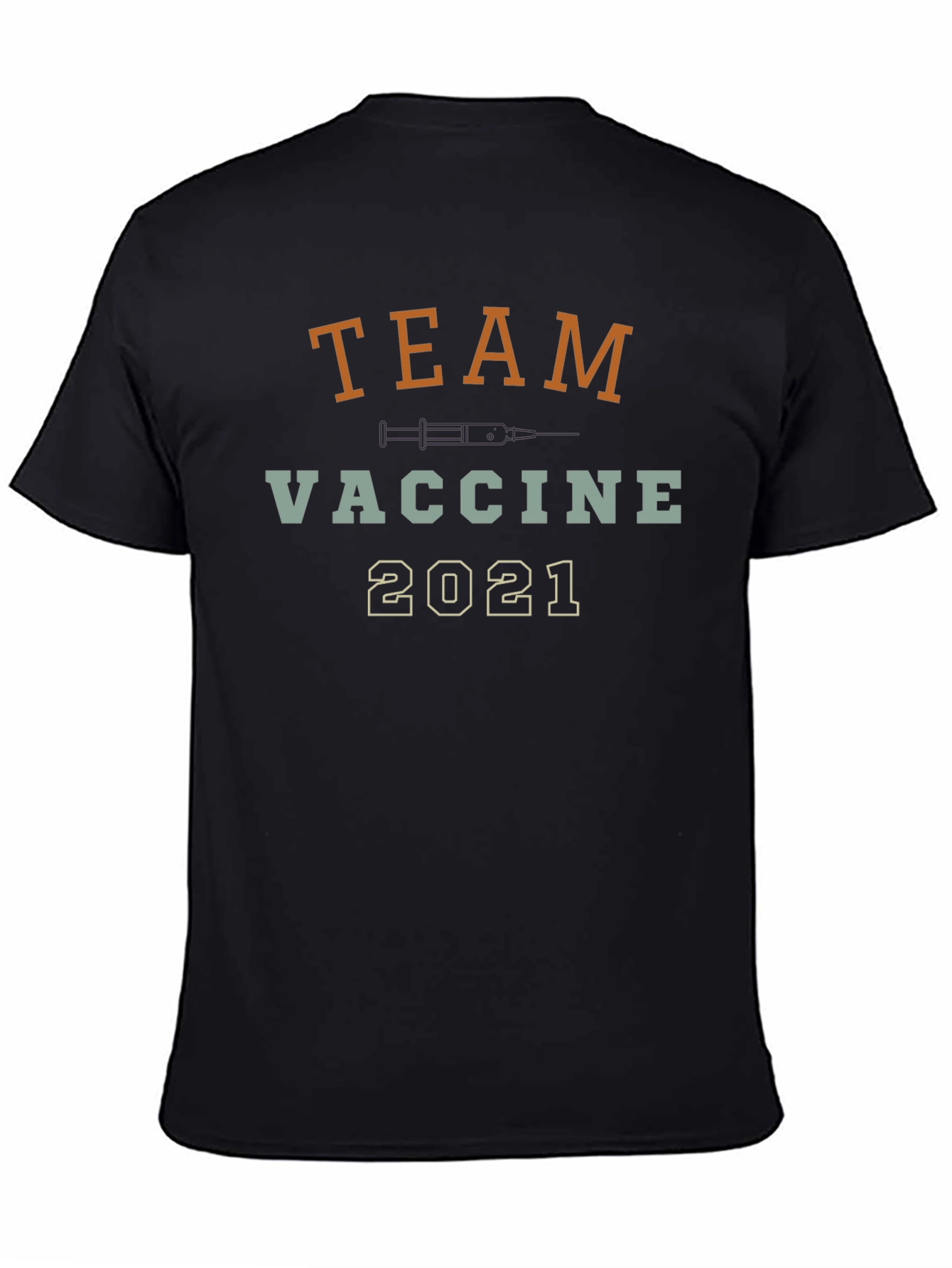 Black Team Vaccine 2021 T-Shirt - Support Vaccination view 4
