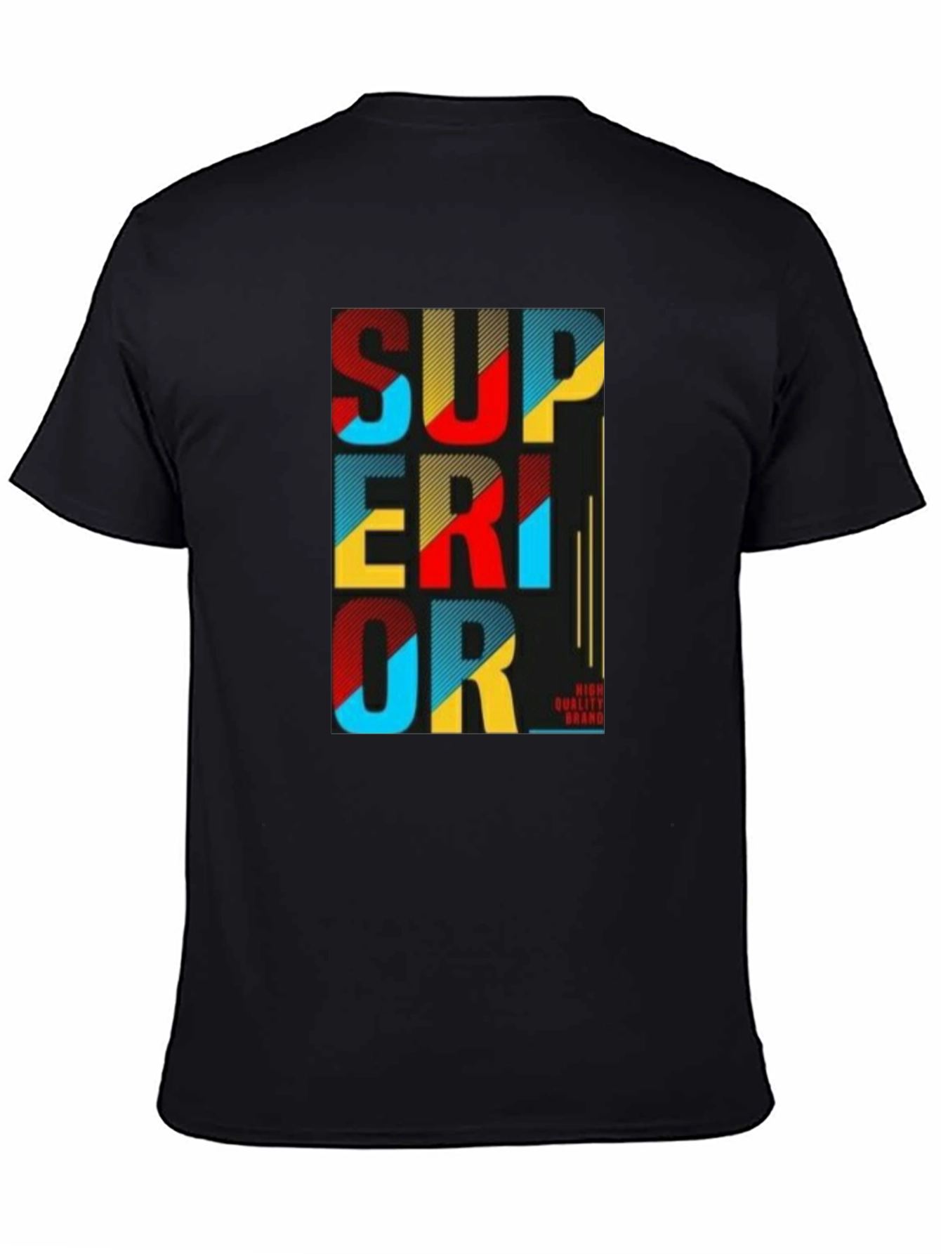 Black Superior Graphic Print Tee - Black view 4