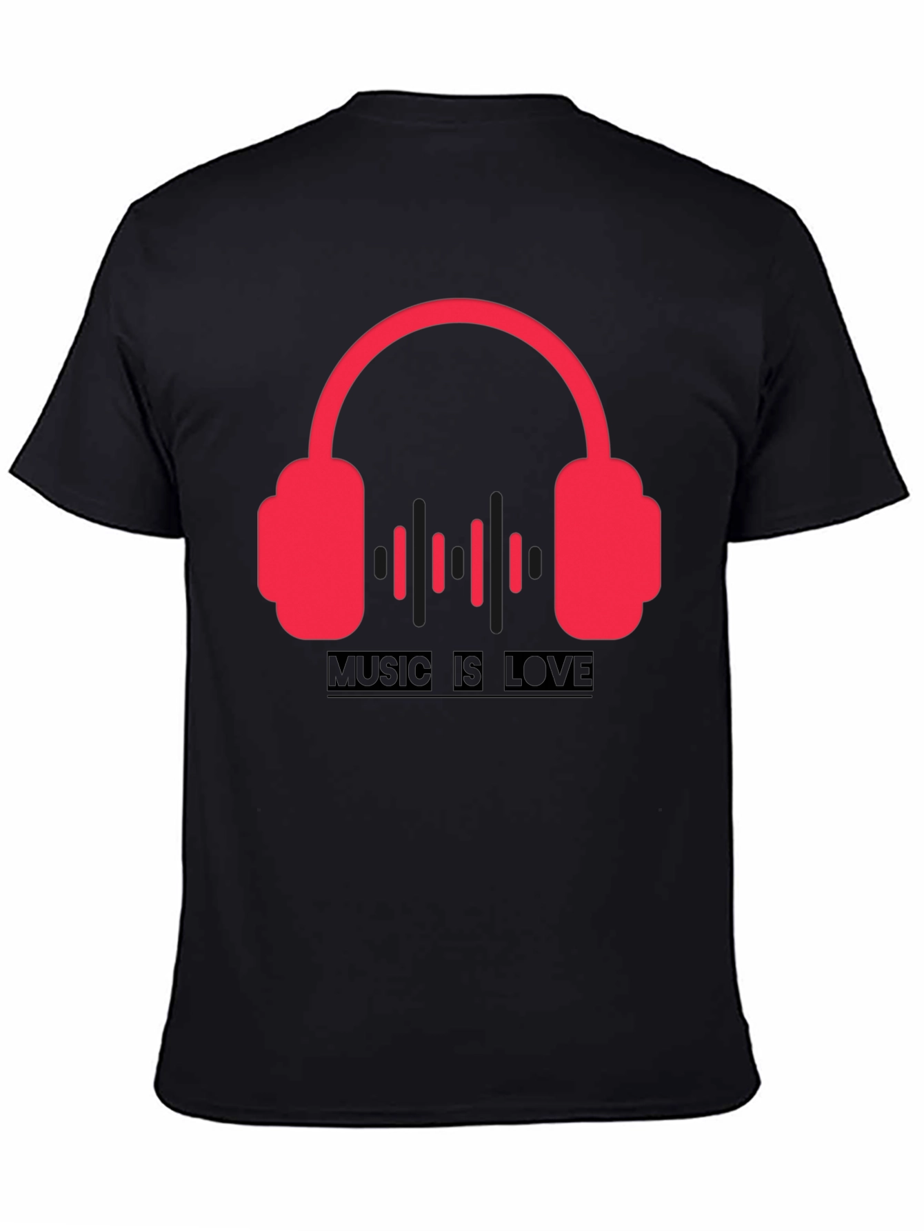 Black Music is Love Graphic Tee - Black view 4