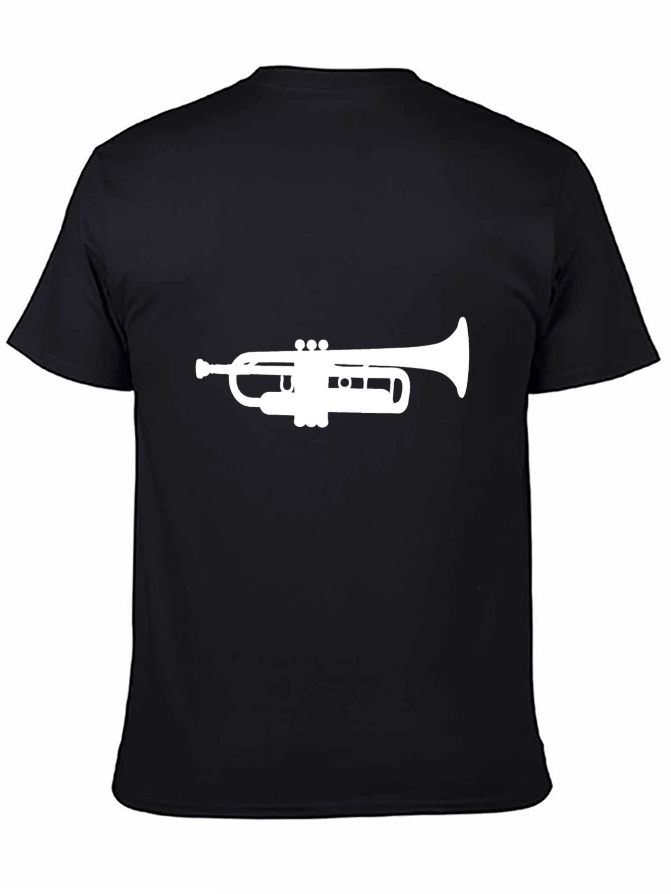 Black Trumpet Graphic Black T-Shirt view 4