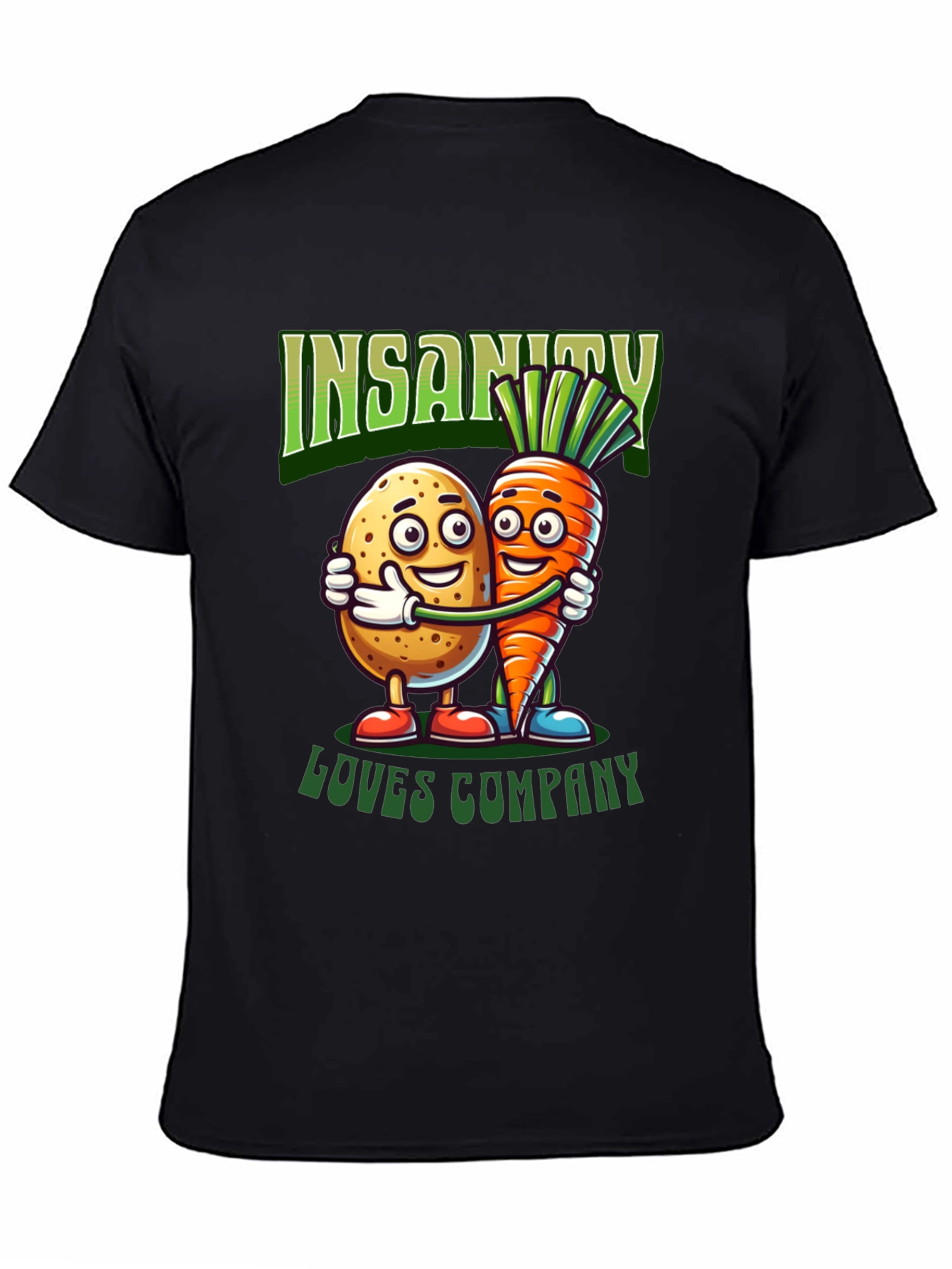Black Insanity Loves Company Graphic Tee view 4