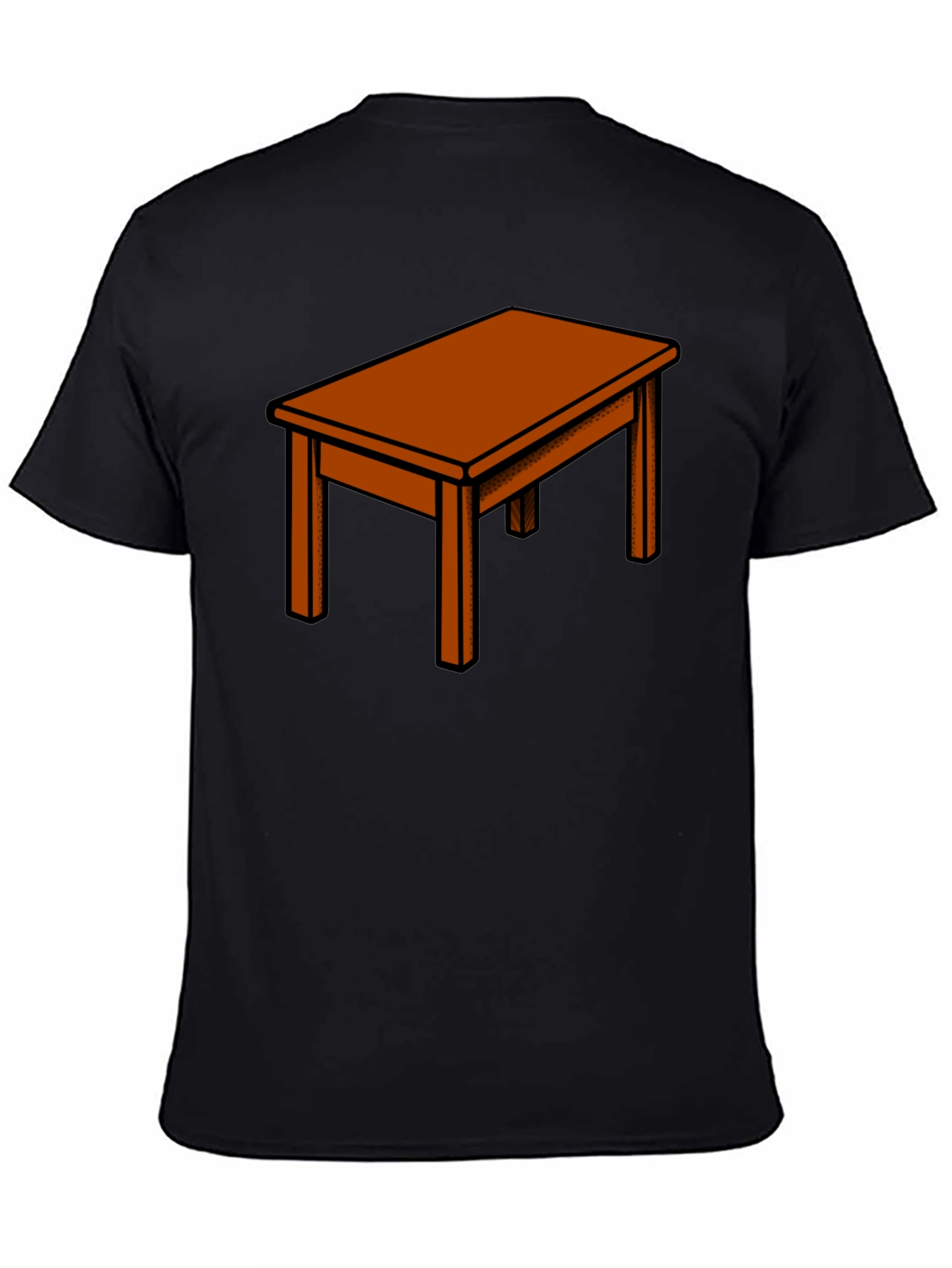 Black Table Graphic Tee - Unique Design view 4
