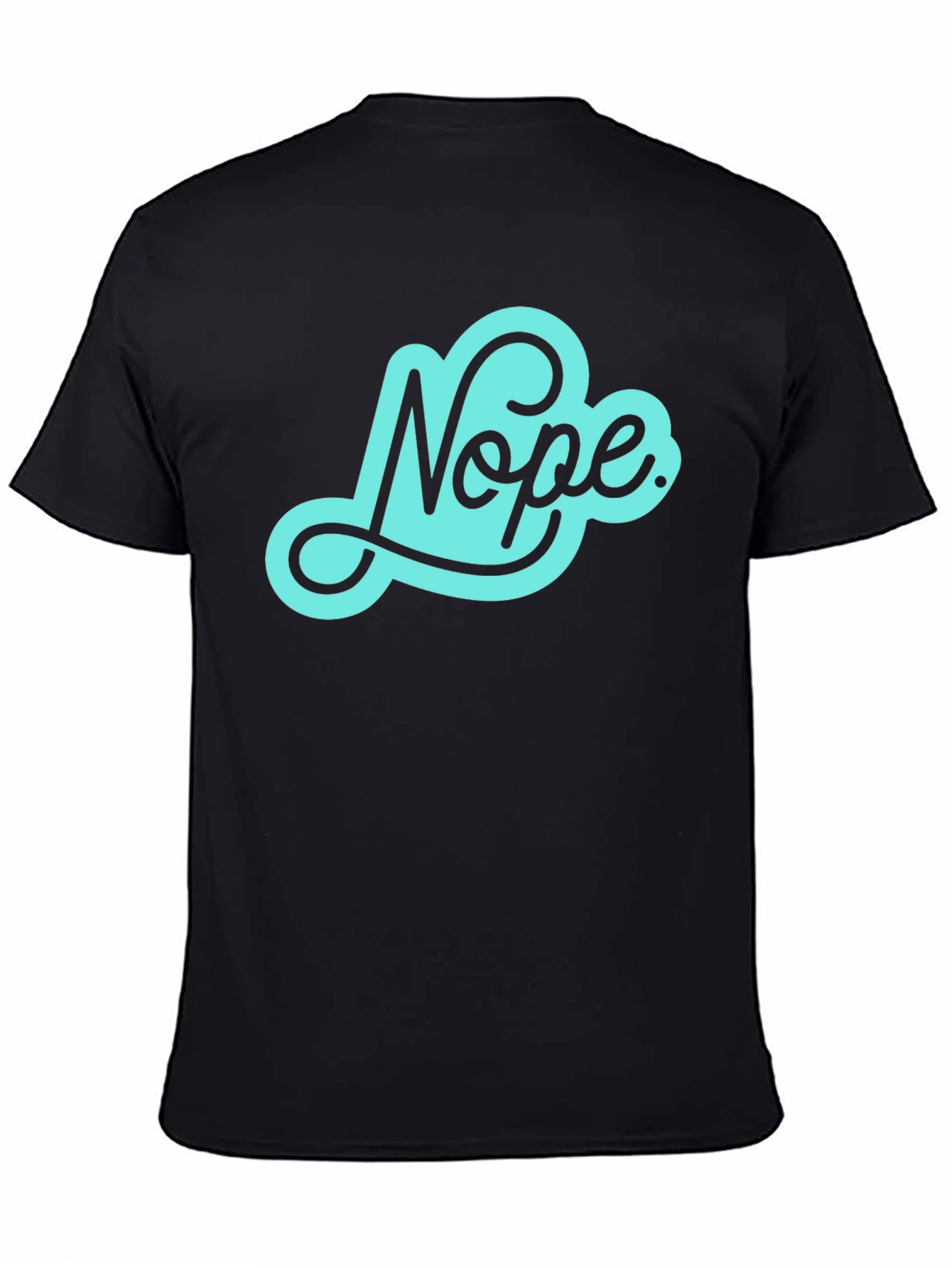 Black Nope Graphic Tee - Cool Casual Style view 4