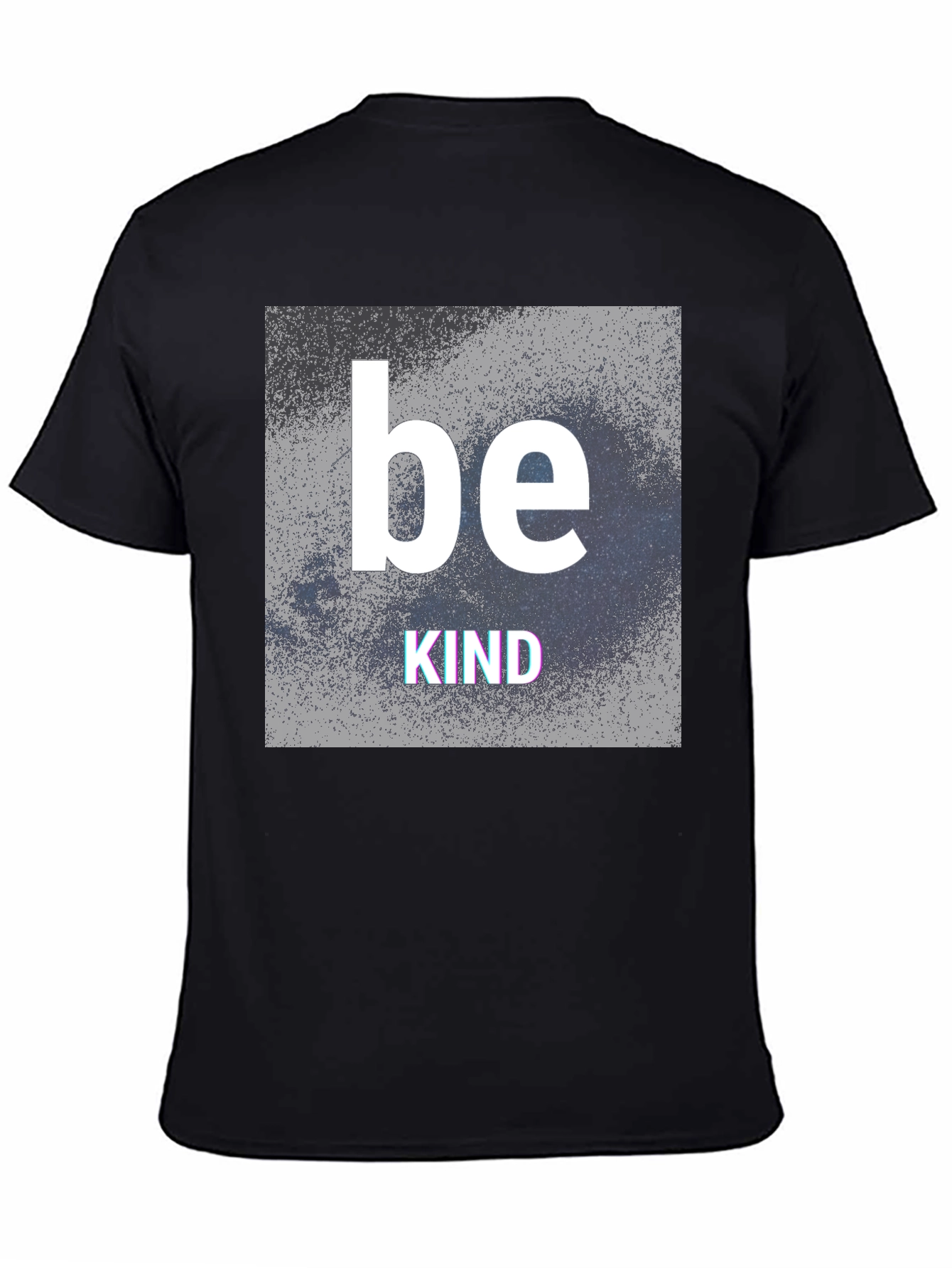 Black Be Kind Graphic T-Shirt - Black Crew Neck Tee view 4
