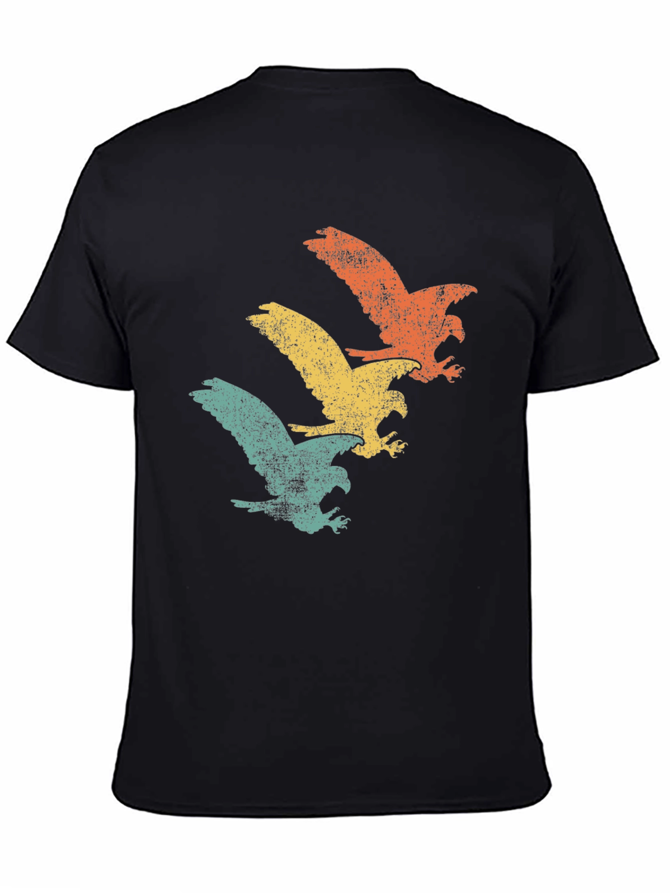 Black Retro Eagle T-Shirt - Vintage Graphic Tee view 4