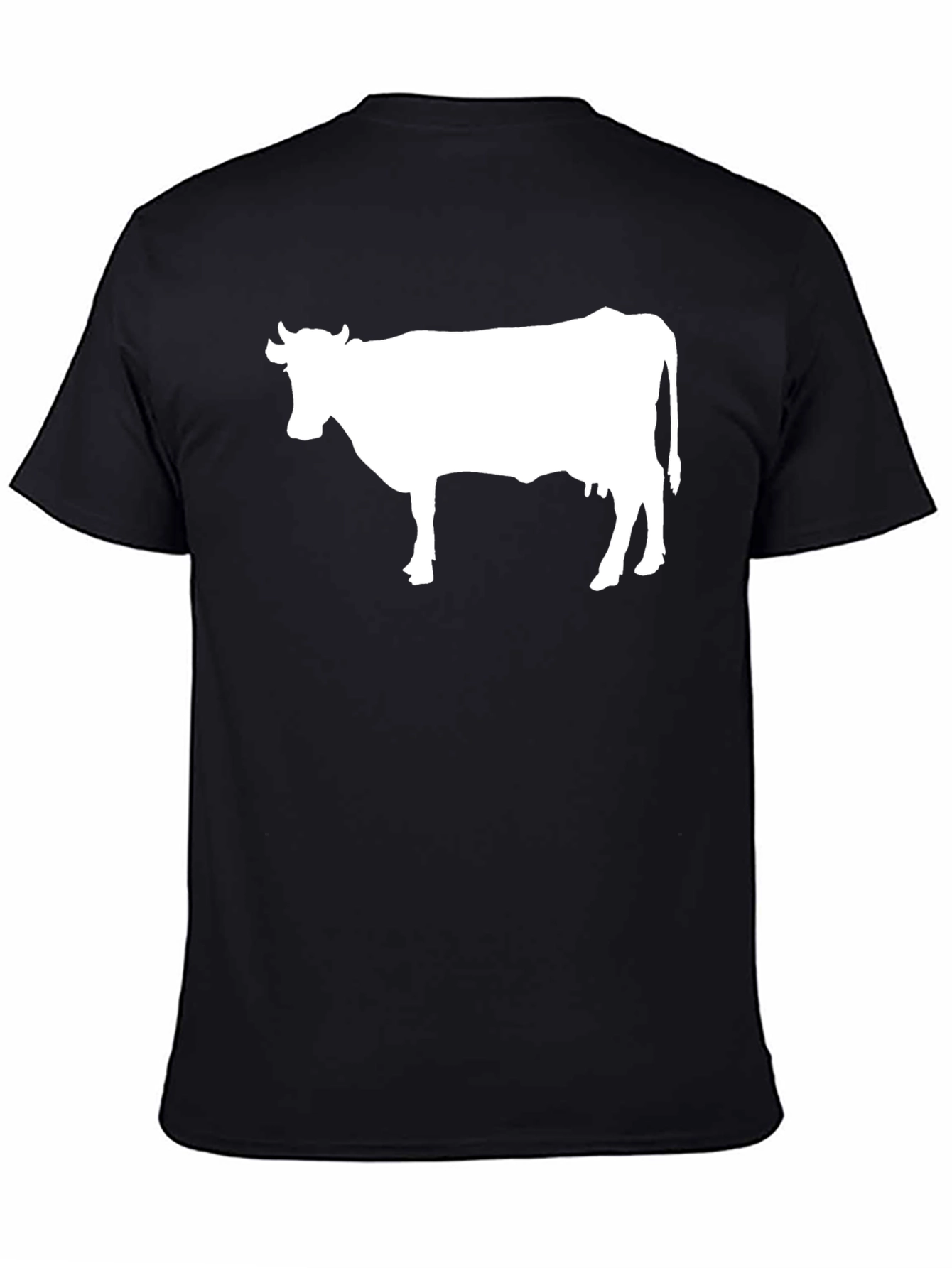 Black Cow Graphic Tee - Black, Unisex view 4