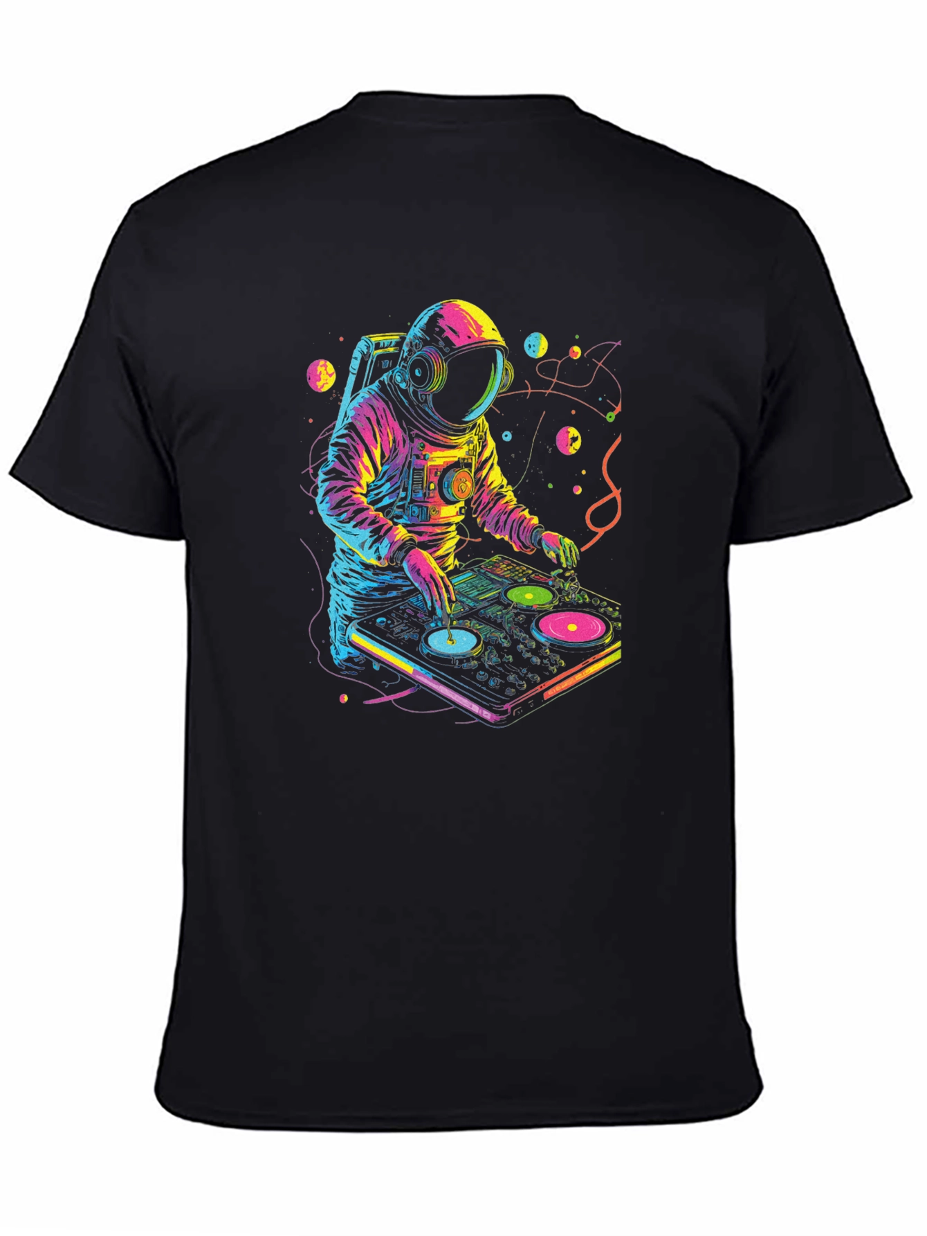 Black Astronaut DJ Black Graphic Tee view 4