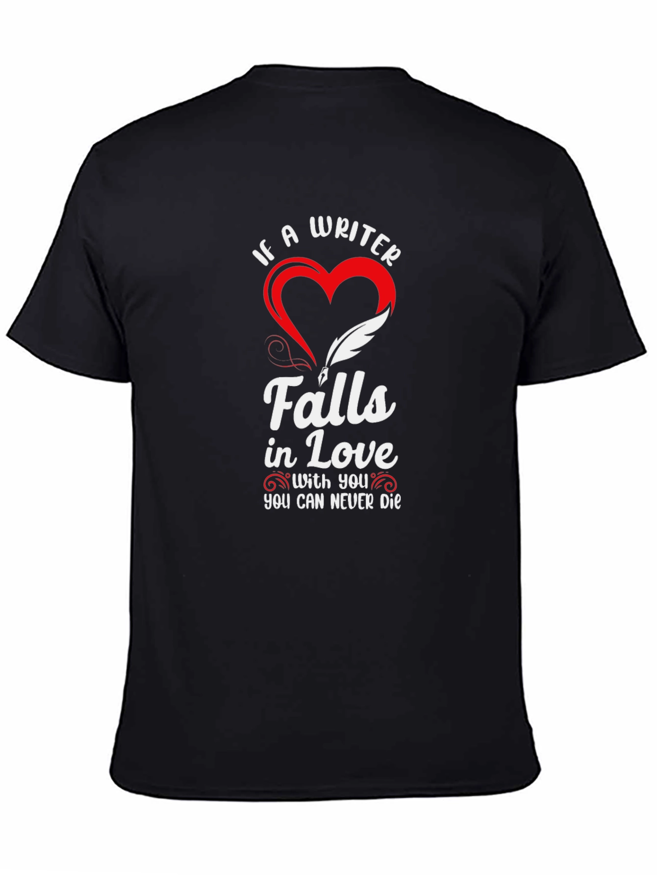 Black Writer Falls In Love T-Shirt view 4