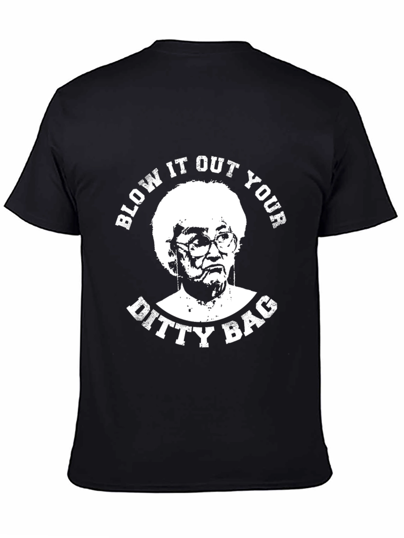 Black Blow It Out Your Ditty Bag T-Shirt view 4