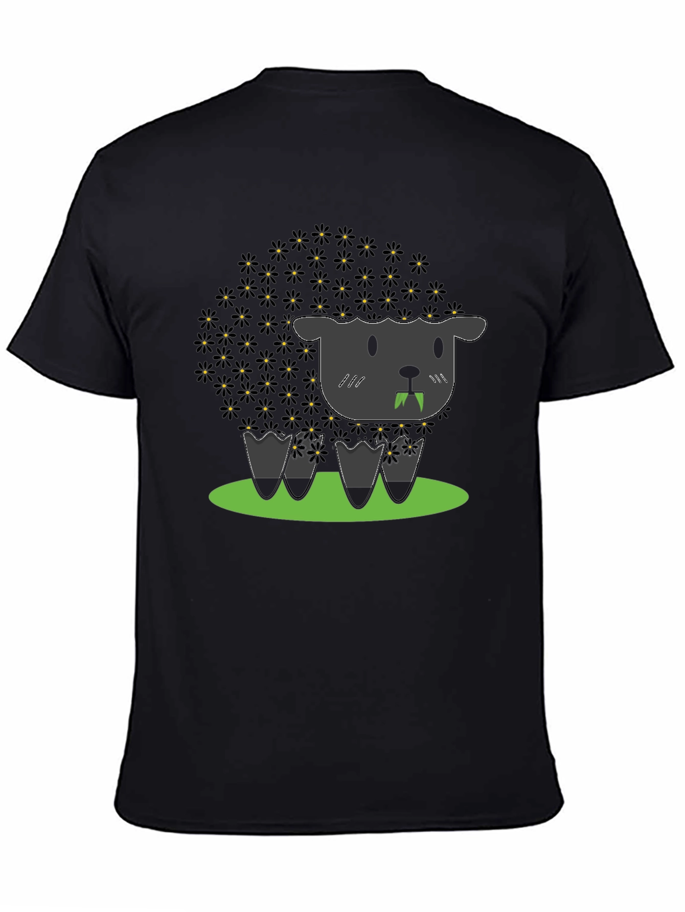 Black Black Sheep Graphic T-Shirt Cute Funny Unisex view 4