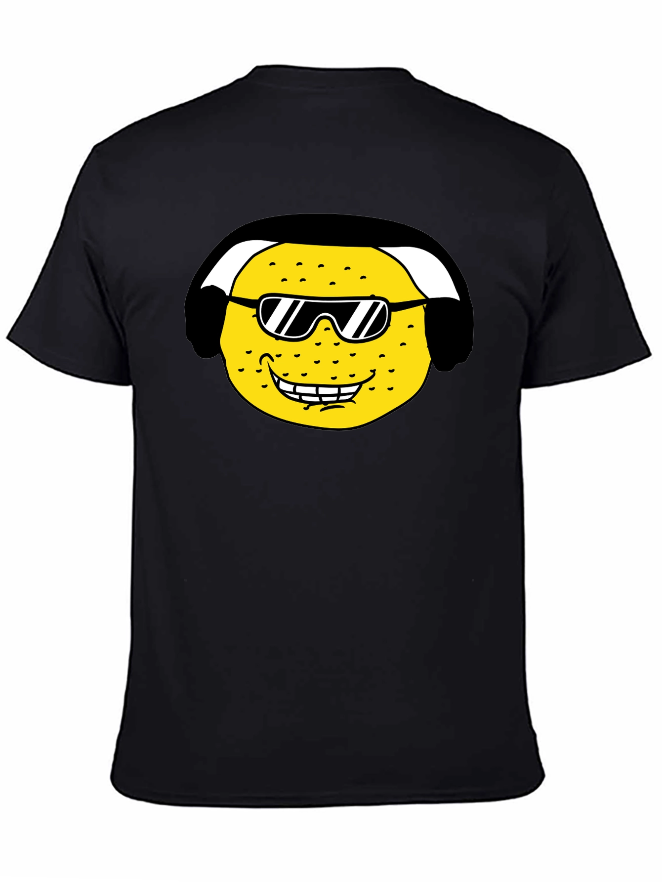 Black Cool Lemon Graphic Tee - Black view 4