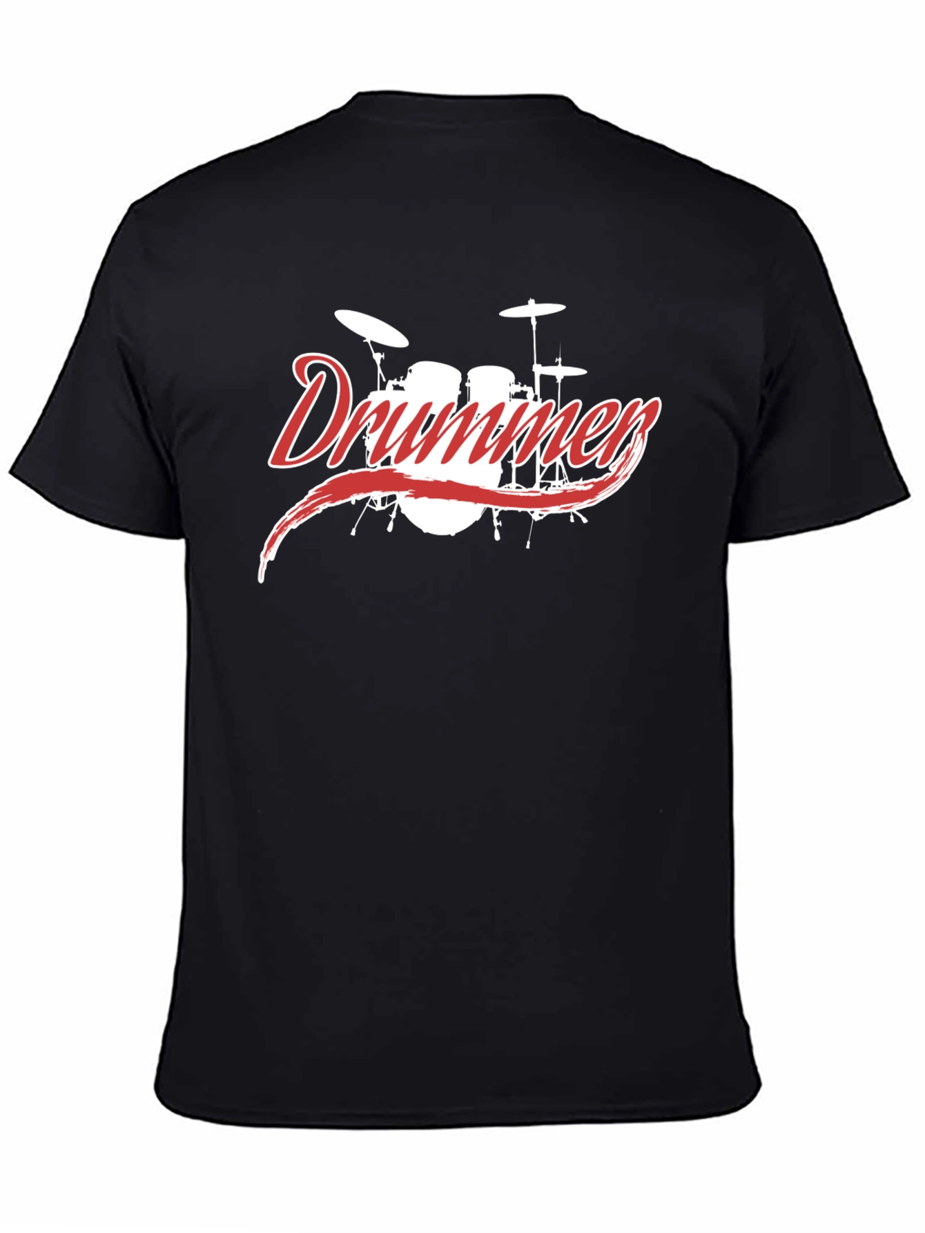 Black Drummer Graphic Tee - Black view 4