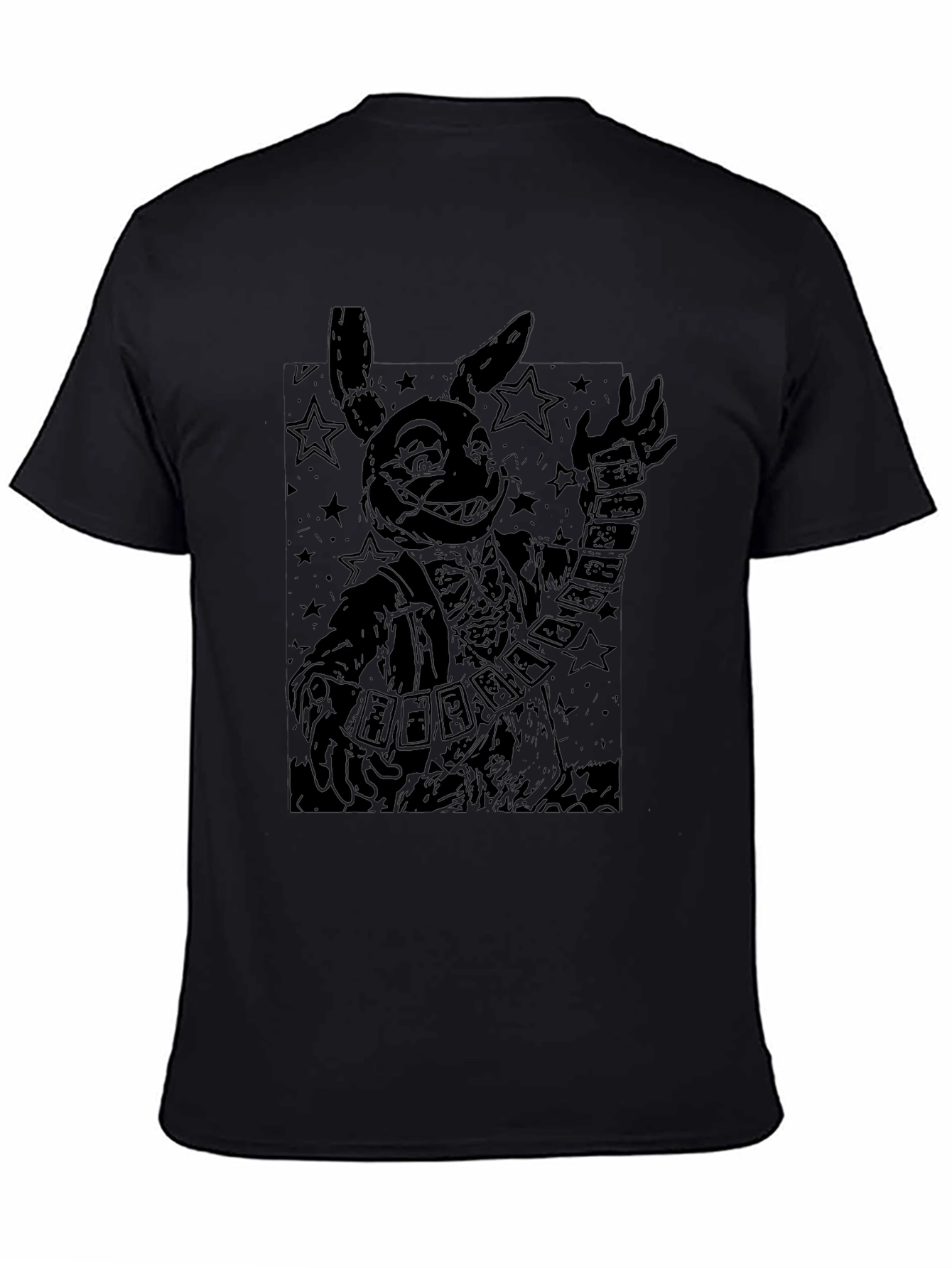 Black Dark Rabbit Graphic Tee - Men's Black T-Shirt view 4
