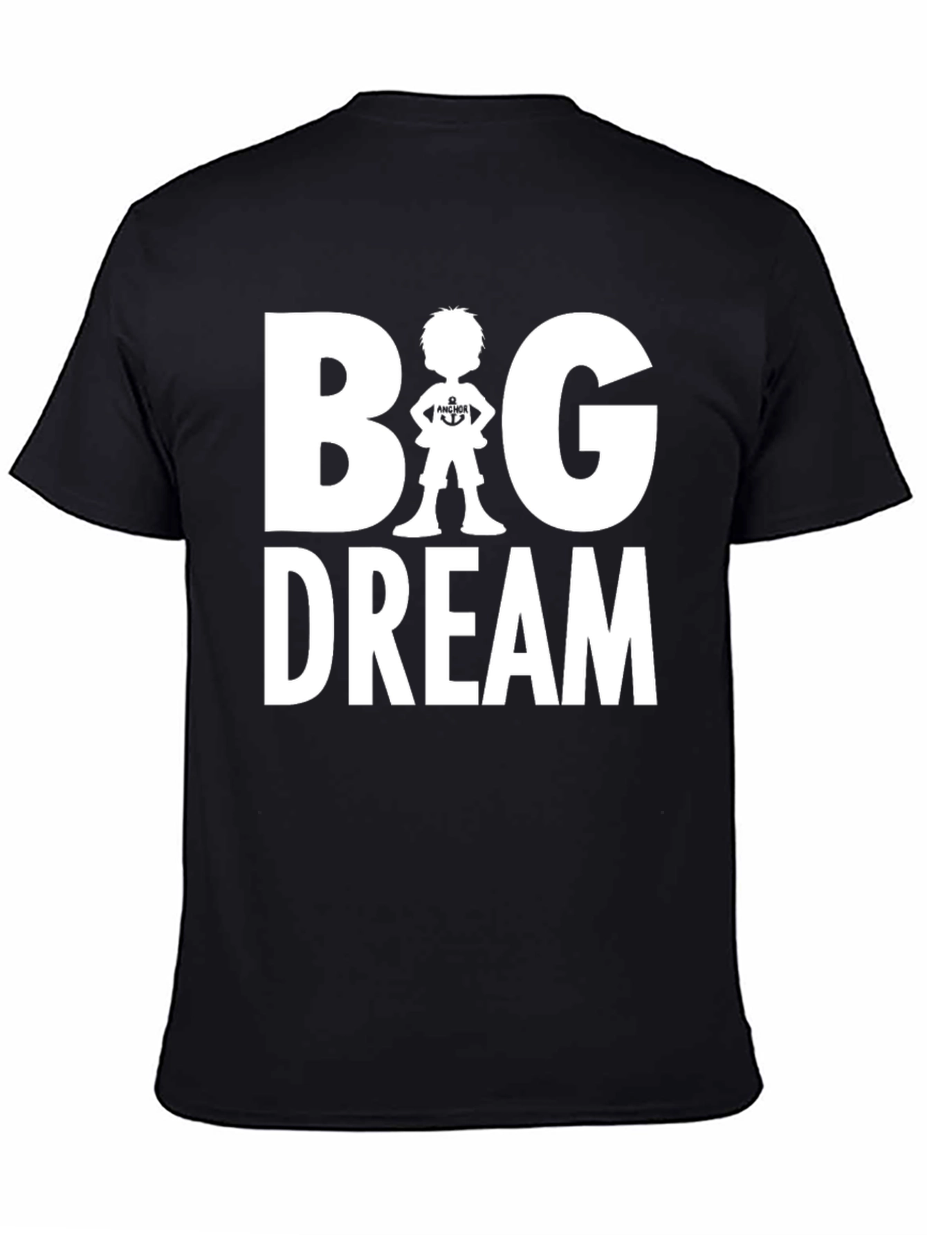 Black Big Dream Graphic T-Shirt - Classic Black Tee view 4