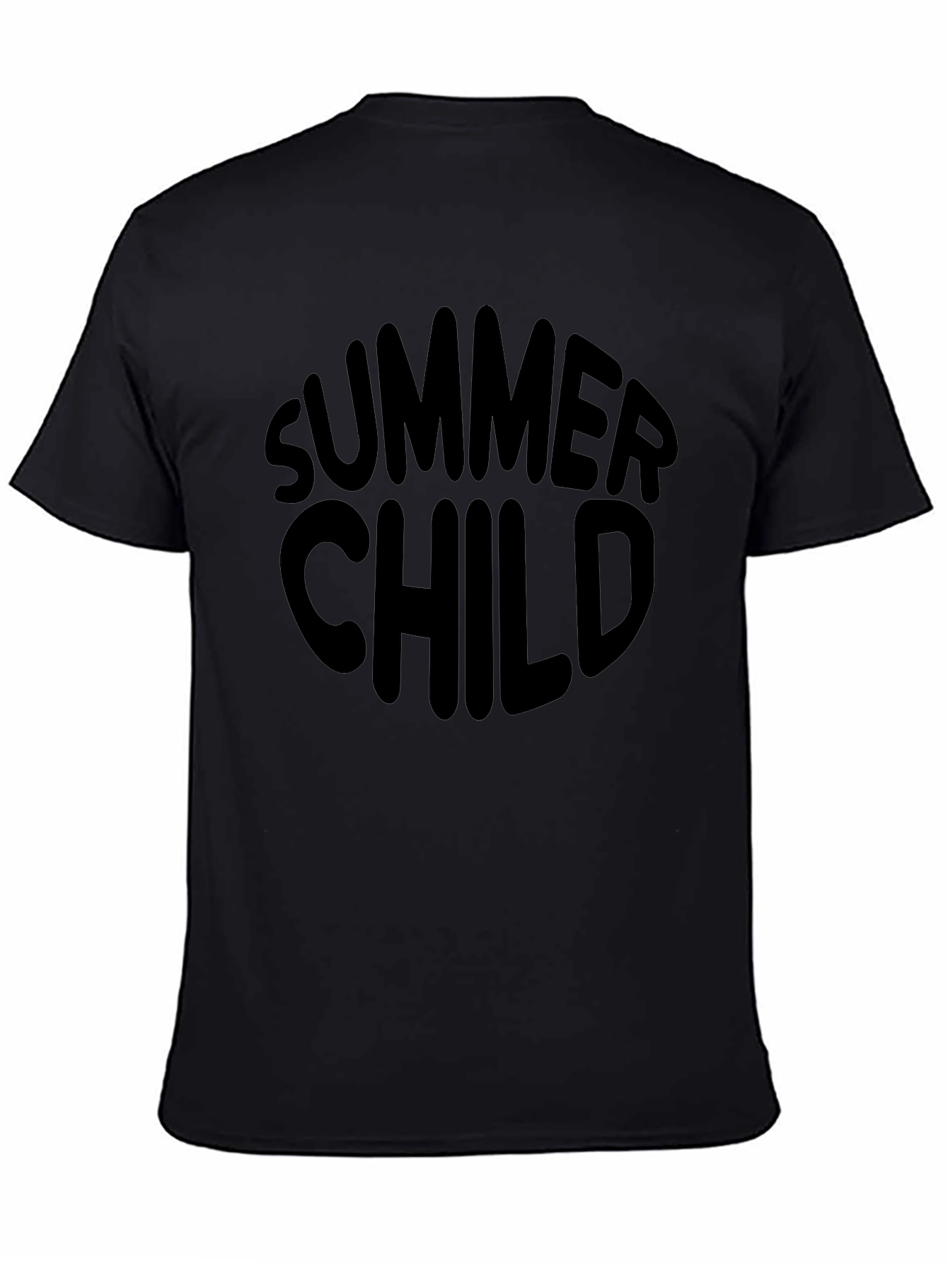 Black Summer Child Graphic T-Shirt view 4