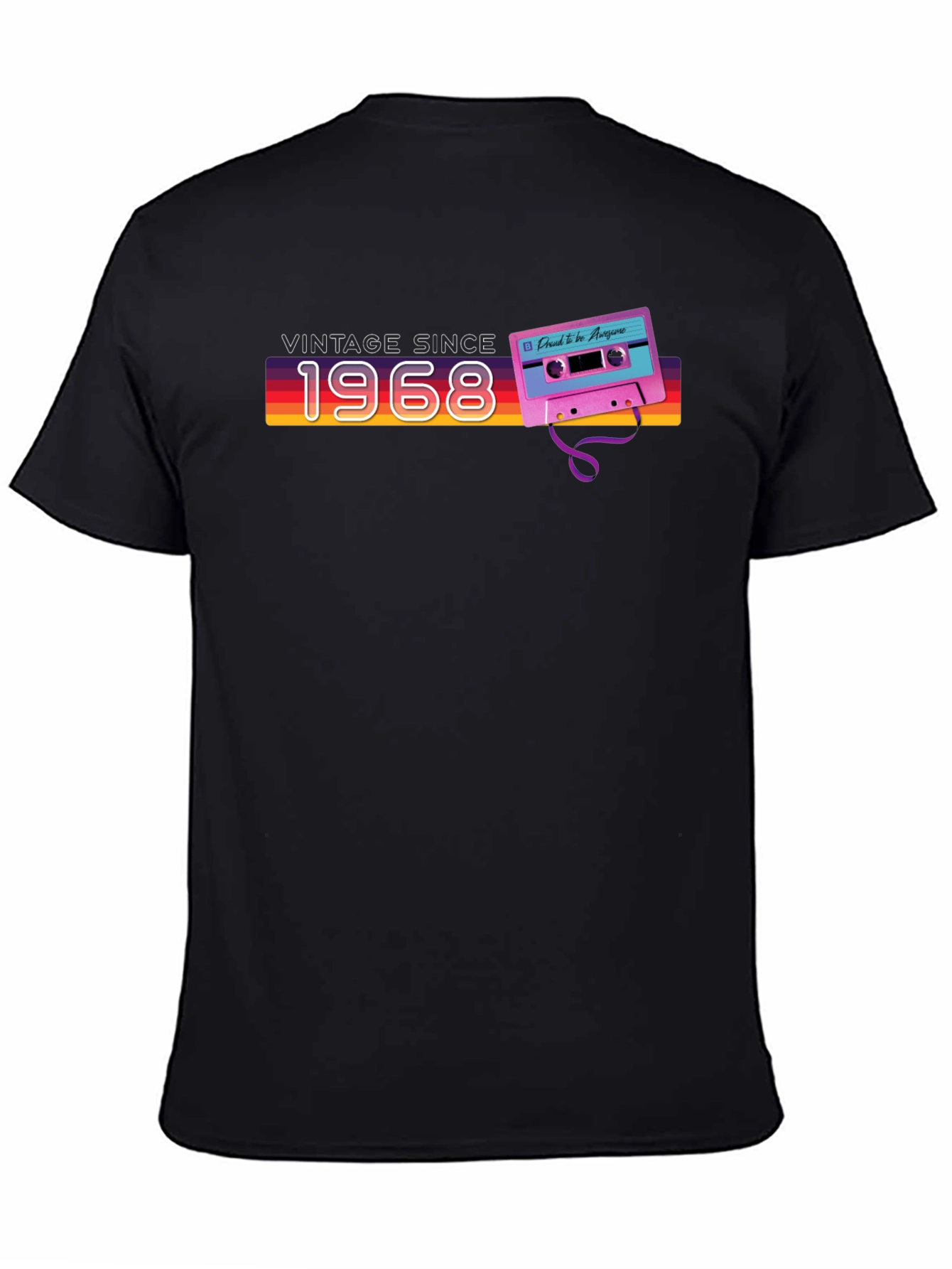Vintage Since 1968 Cassette Tape Graphic Tee - 4