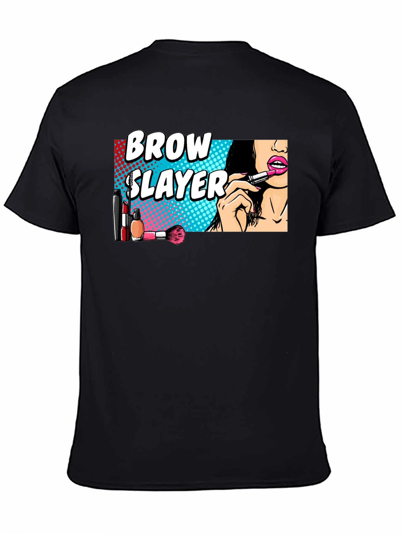 Black Brow Slayer Black Graphic Tee view 4