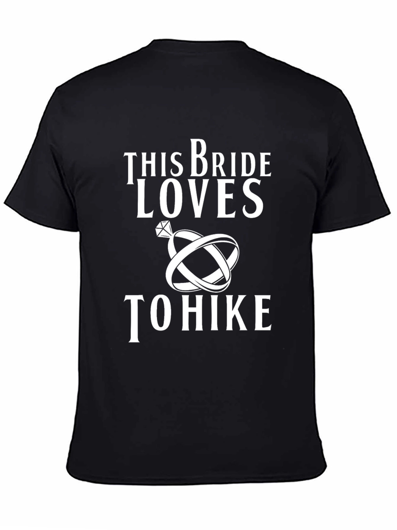 Black Bride Loves to Hike T-Shirt view 4