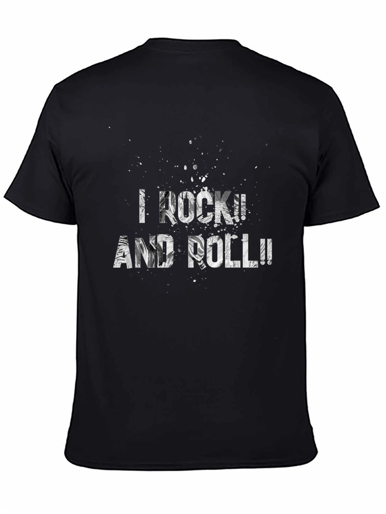 Black I Rock and Roll Graphic Tee view 4