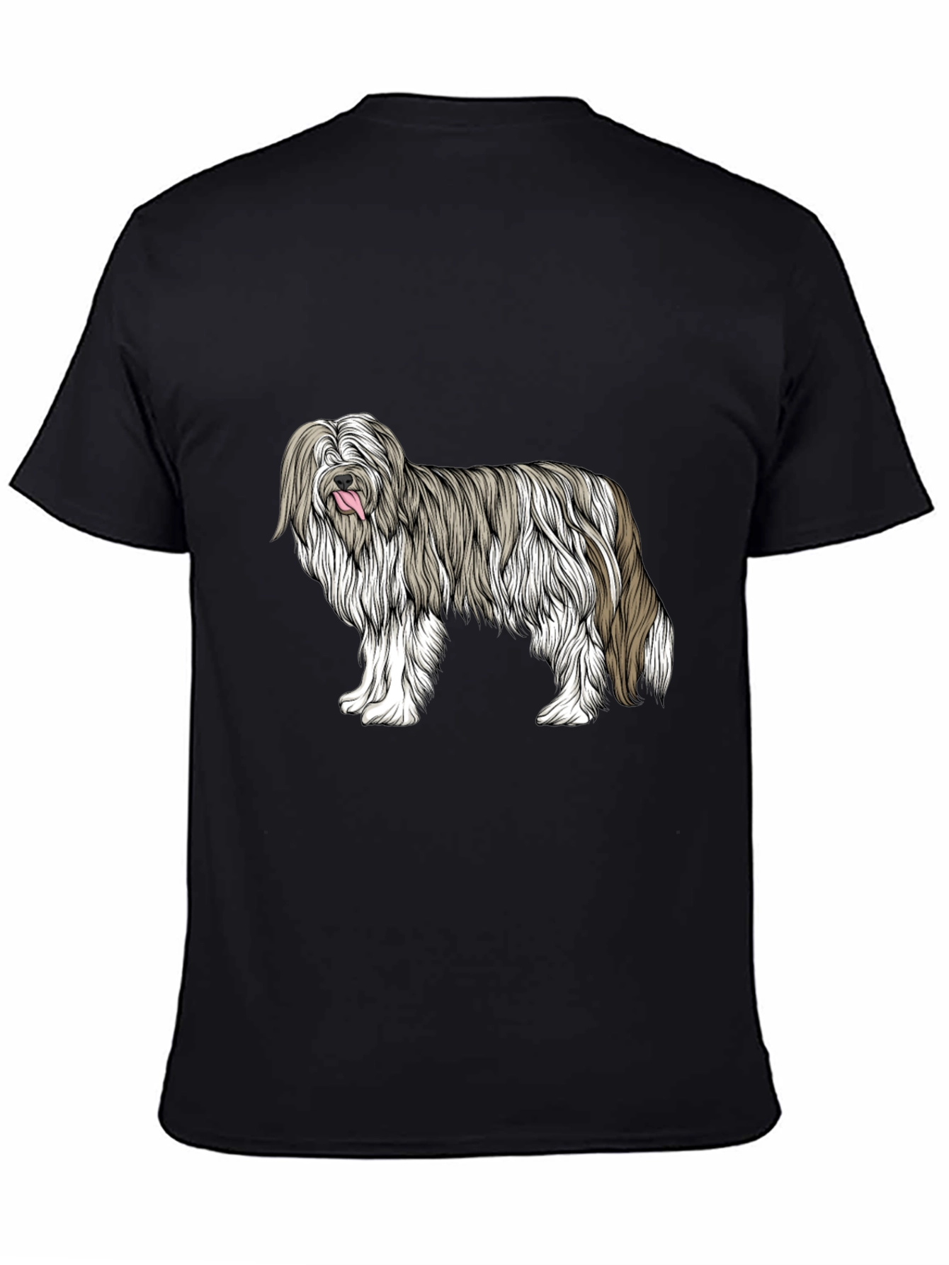 Black Cool Dog Breed Graphic Tee - Black Cotton Blend view 4