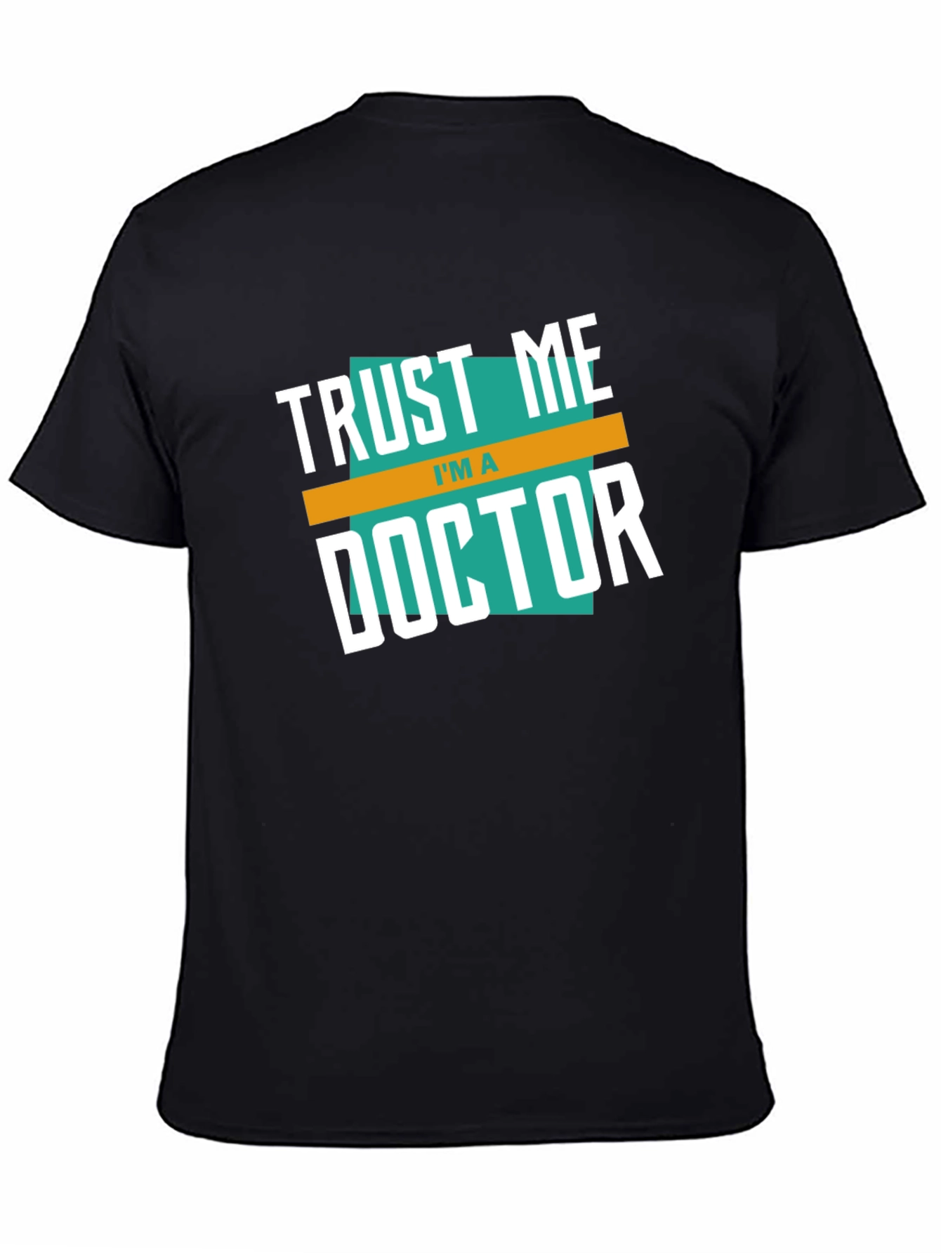 Black Trust Me I'm a Doctor Graphic T-Shirt view 4