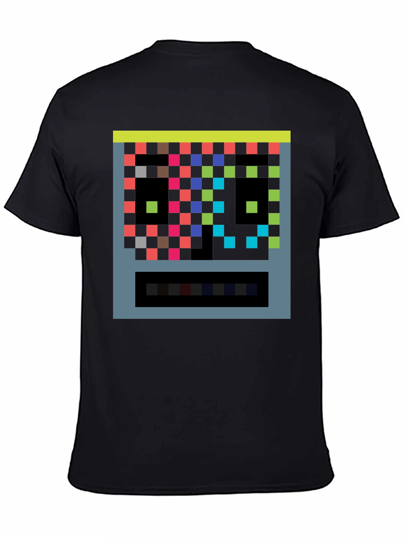 Black Pixelated Arcade Game T-Shirt - Retro Gaming view 4