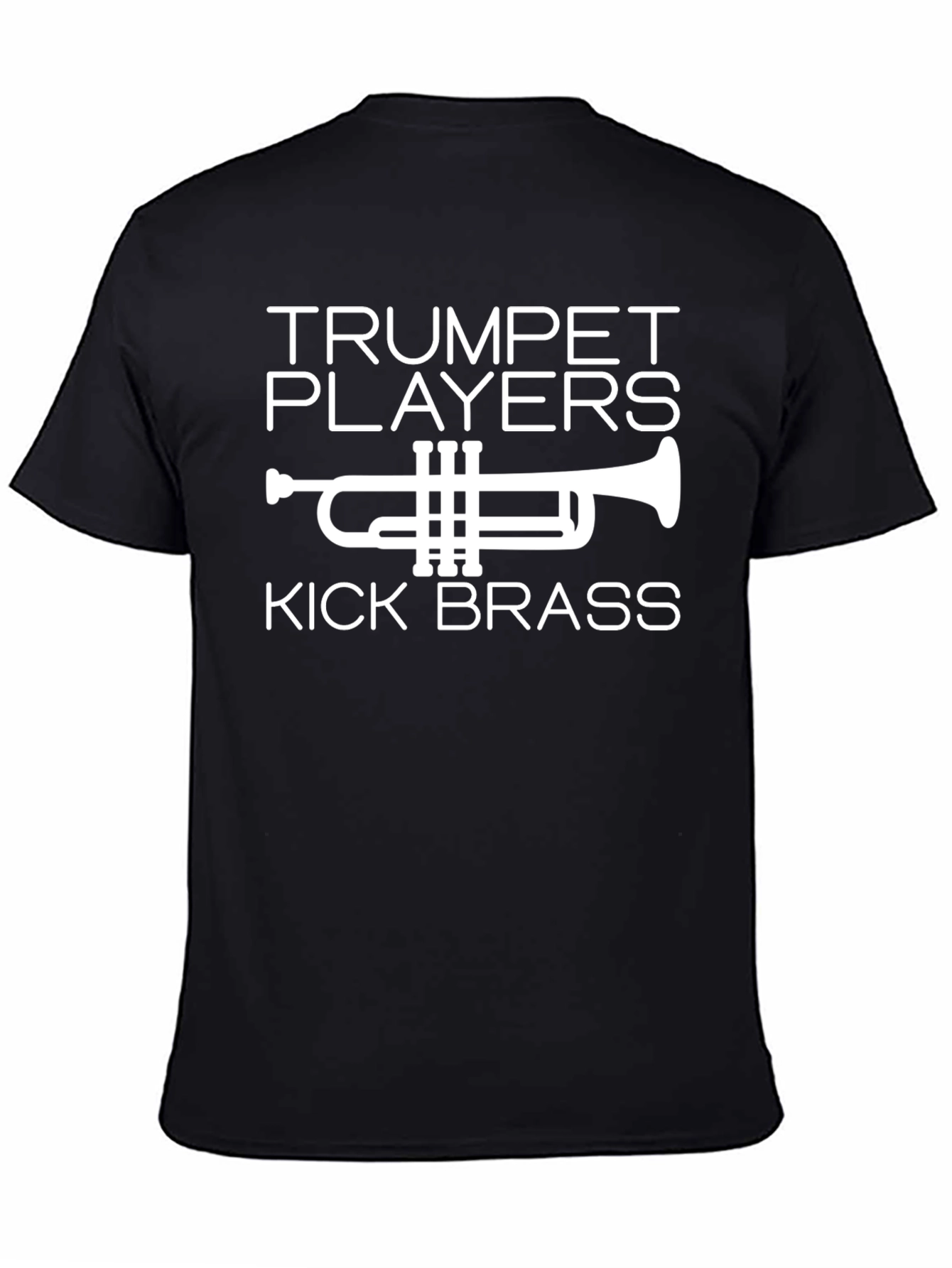 Black Trumpet Players Kick Brass Graphic Tee view 4