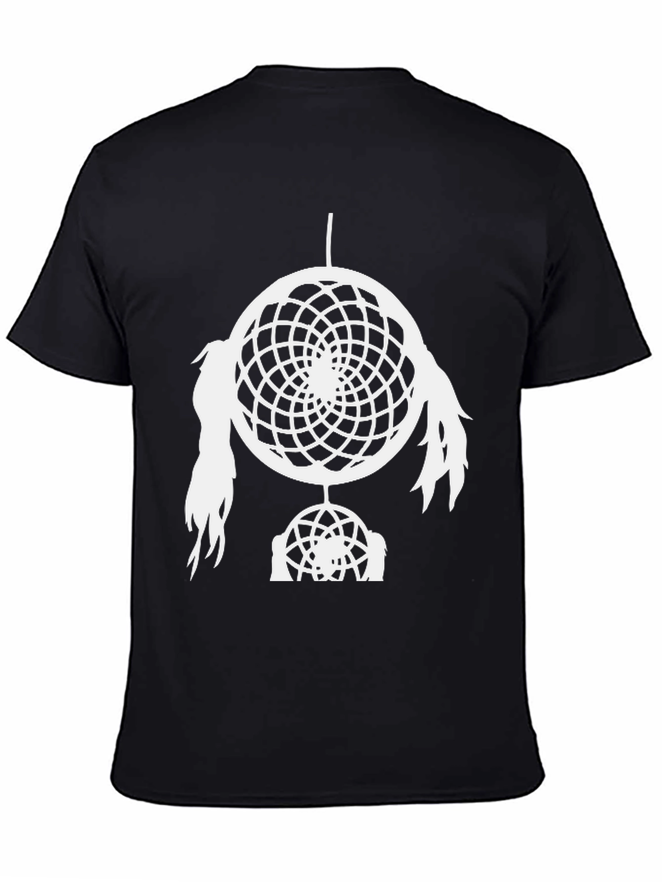 Black Dreamcatcher Graphic Print T-Shirt view 4