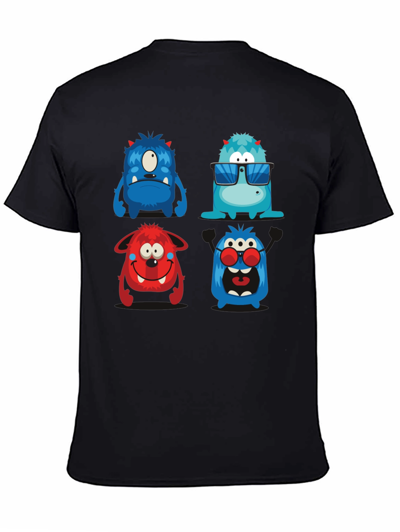 Black Monster Graphic Tee - Black T-Shirt view 4